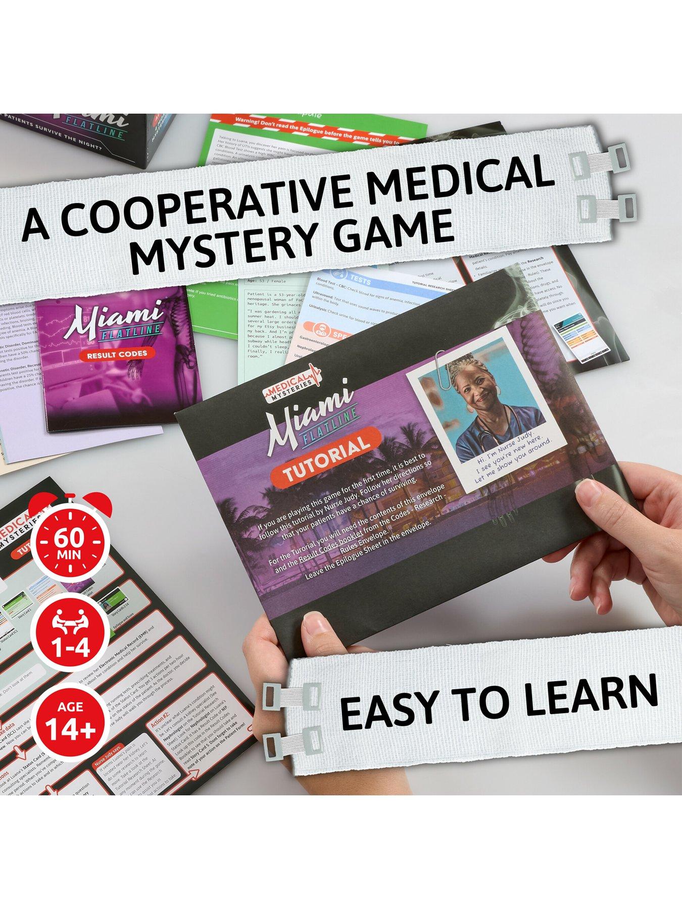  image of tomy-medical-mysteries-miami-flatline-cooperative-investigation-game
