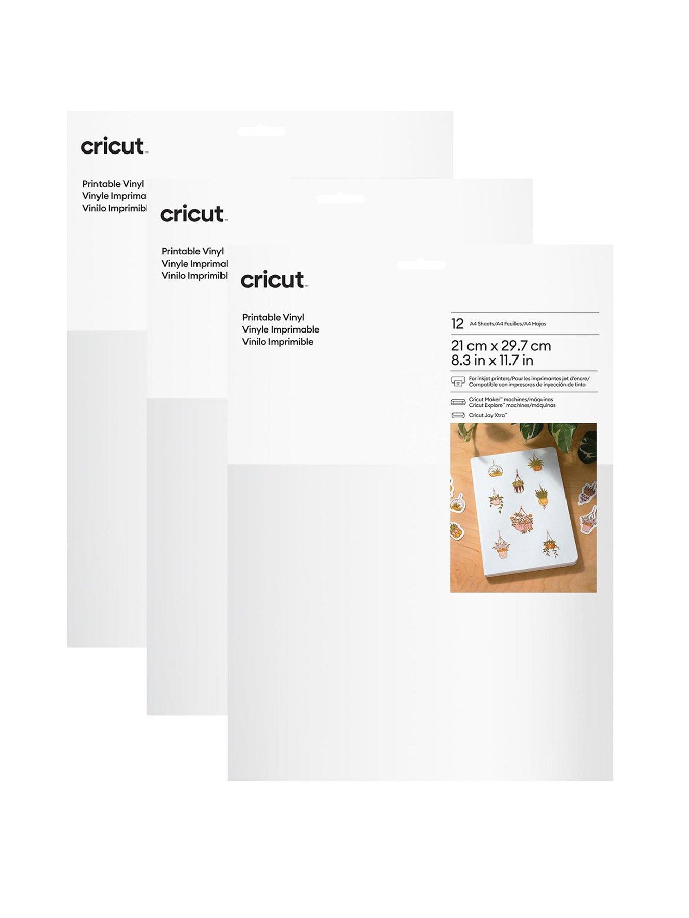 Cricut Joy Xrta Printable Vinyl (White) 36 Sheets