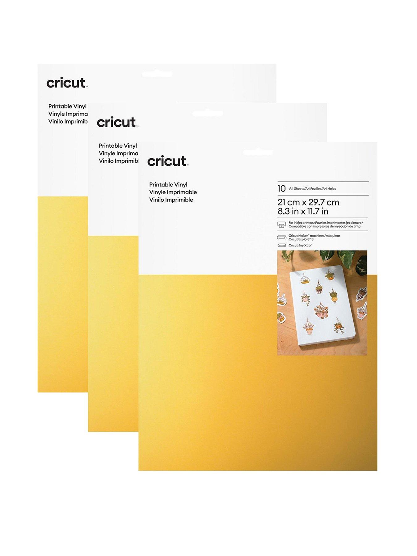 Cricut Joy Xtra Printable Vinyl (Gold) 30 Sheets