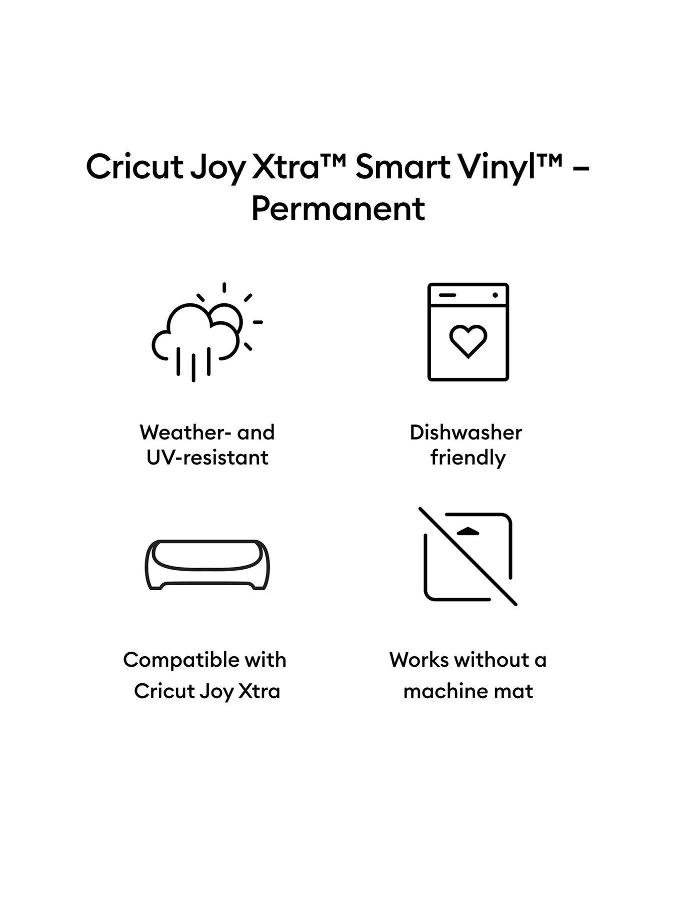  image of cricut-joy-xtra-smart-vinyl-black-12-feet