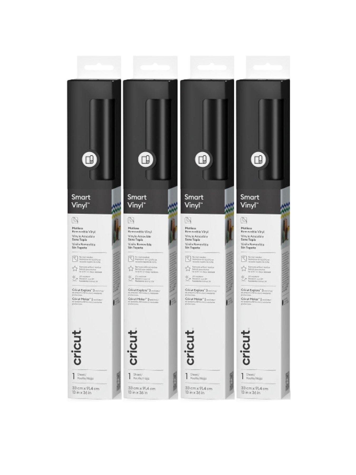 Cricut Smart Vinyl Removable (Black) 4 Pack