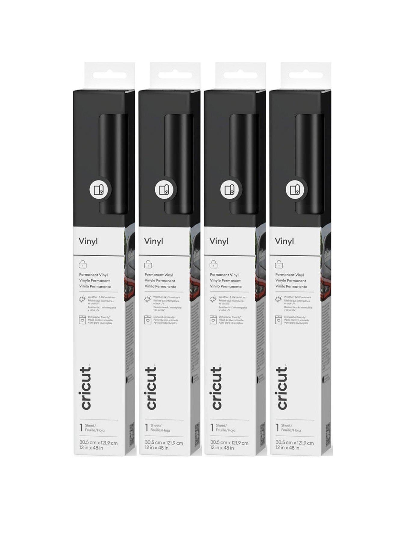 Cricut Permanent Vinyl Black - 4 Pack