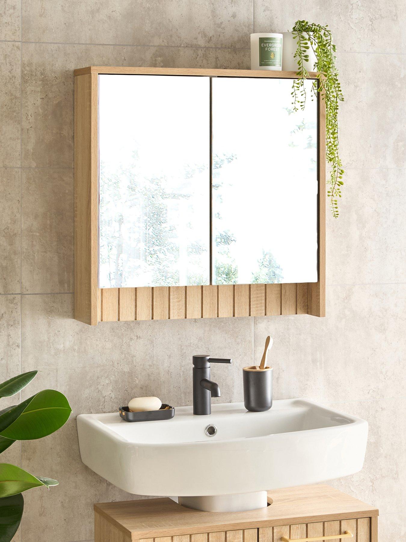 The Very Collection Lotus Pannelled Mirror Cabinet - FSC® Certified
