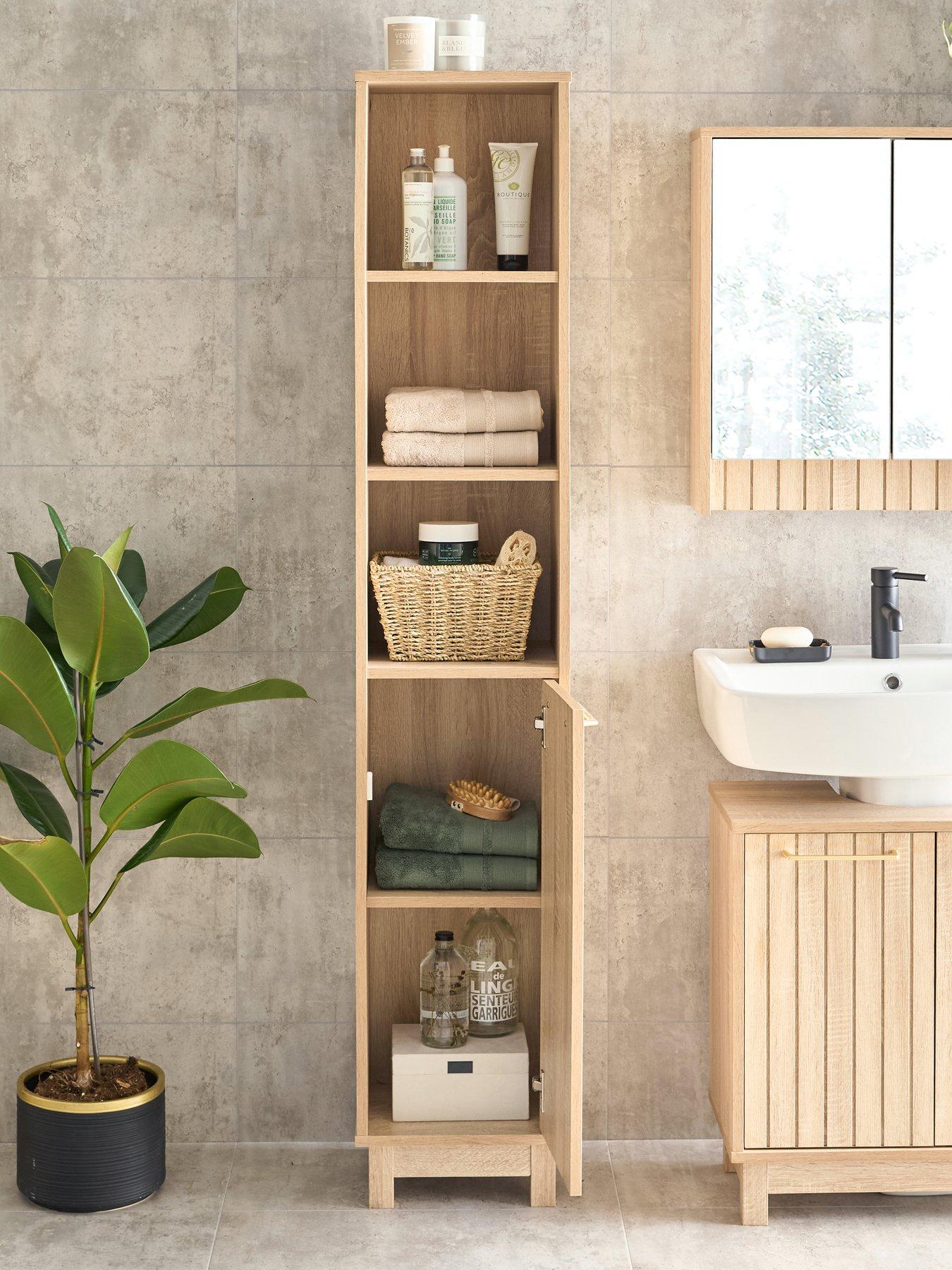 Image 7 of 7 of Very Home Lotus Pannelled Tall Cabinet - FSC&reg; Certified