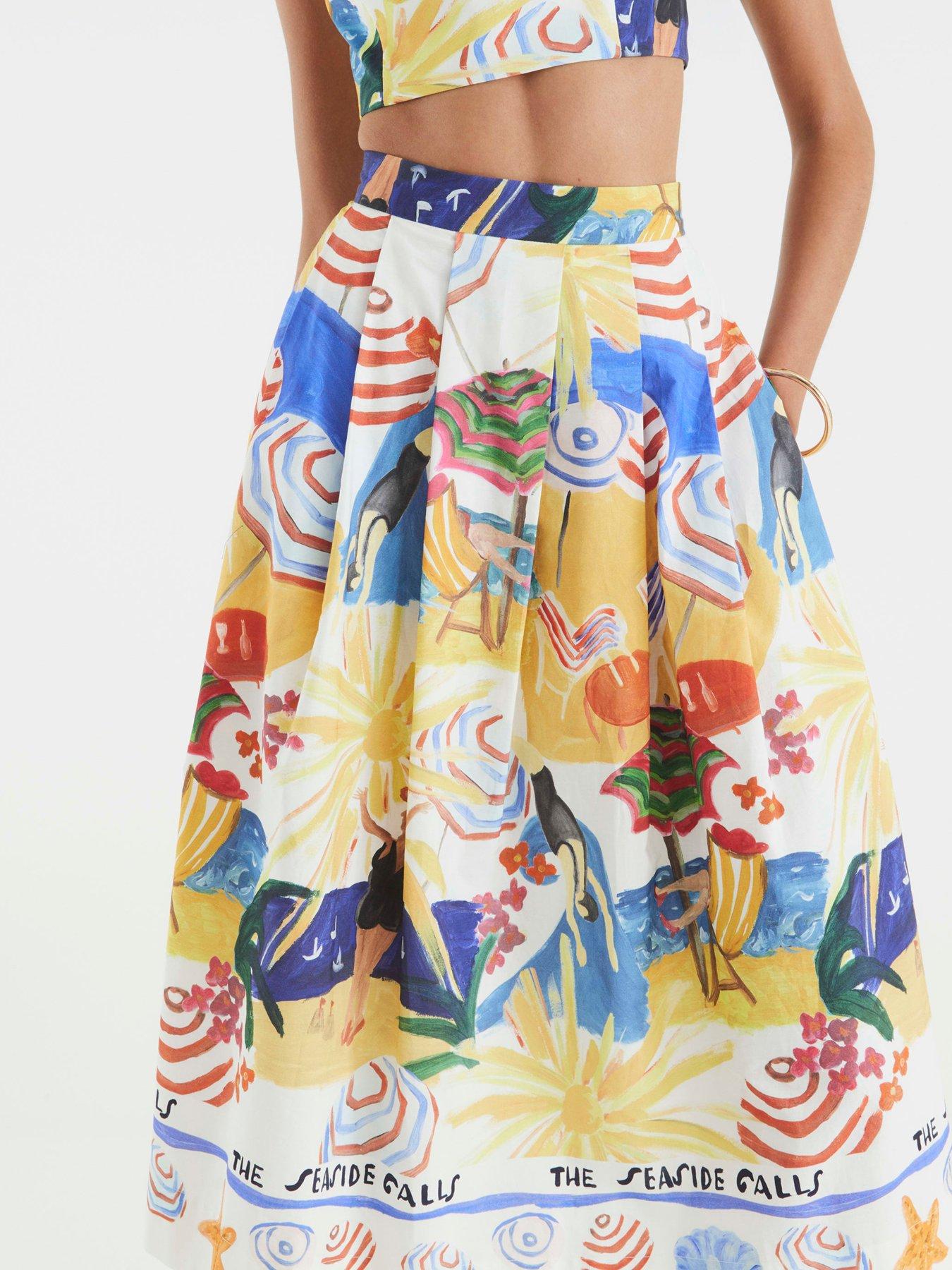 Image 4 of 4 of River Island Prom Skirt - Multi
