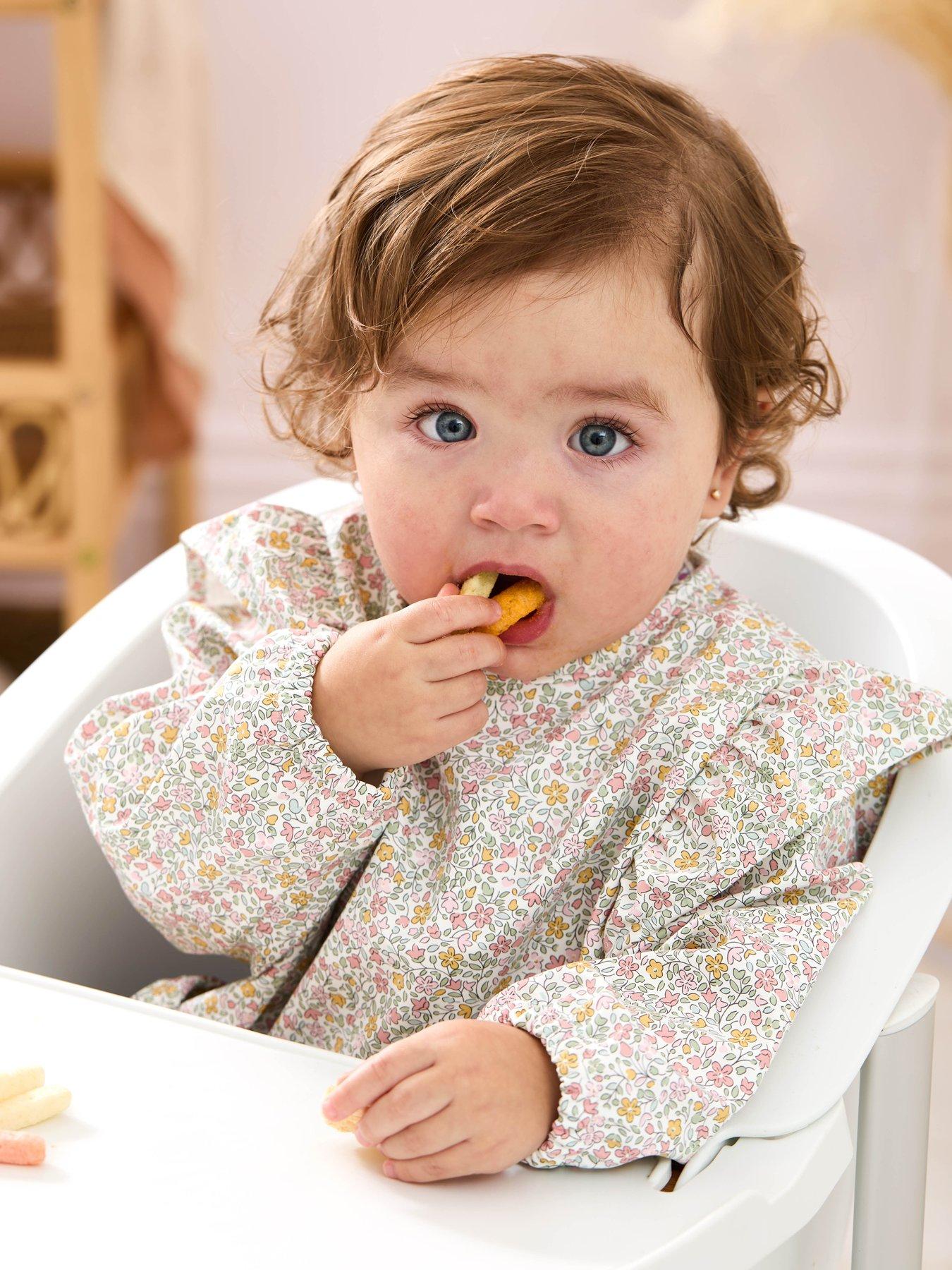 JoJo Maman Bebe Ditsy Floral with Frill Sleeved Bib H6660DIT