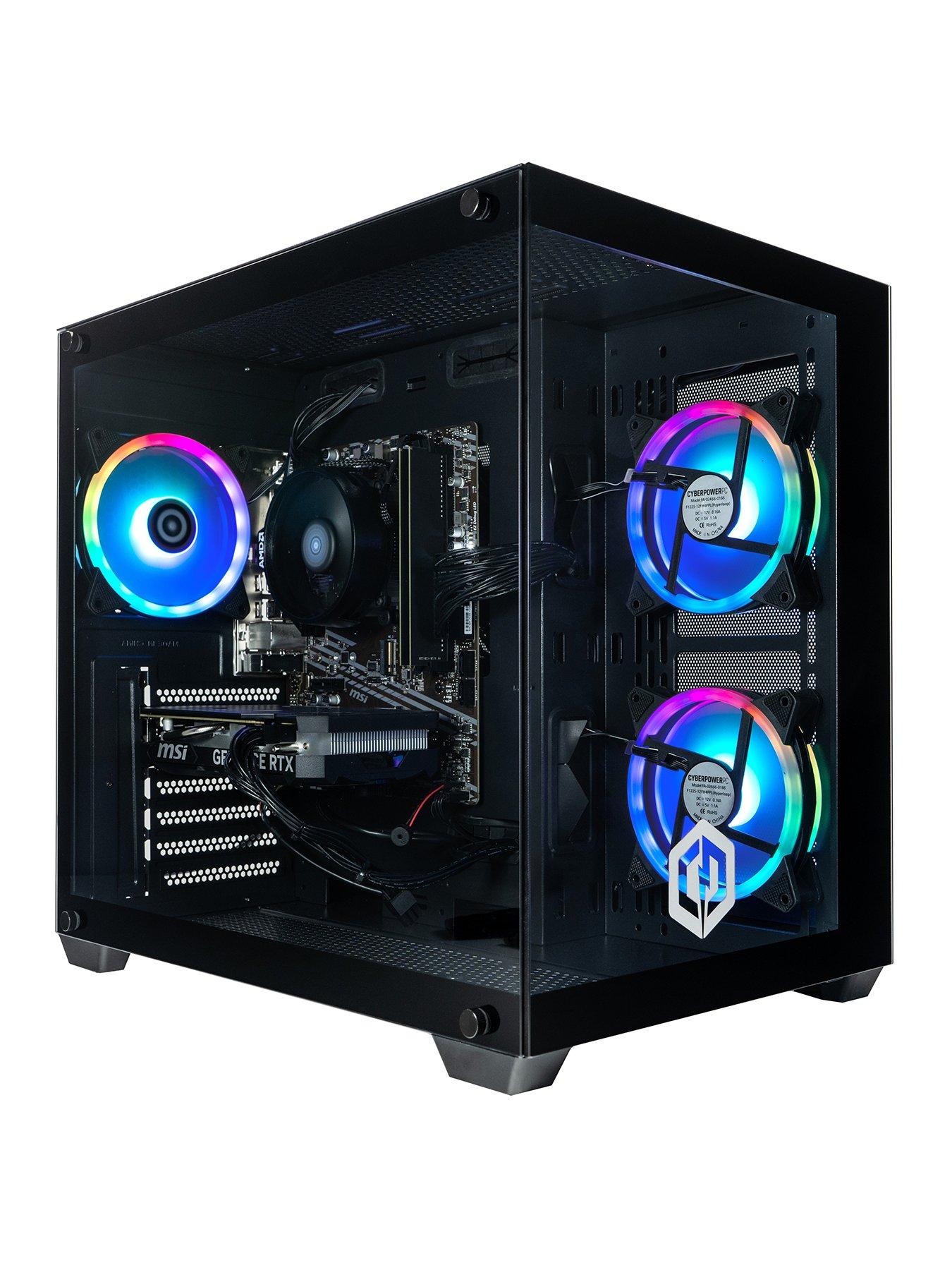 CyberPower PC Ark Gaming Desktop - GeForce RTX 5060, AMD Ryzen 5 7500F, 16GB RAM, 1TB SSD - Black