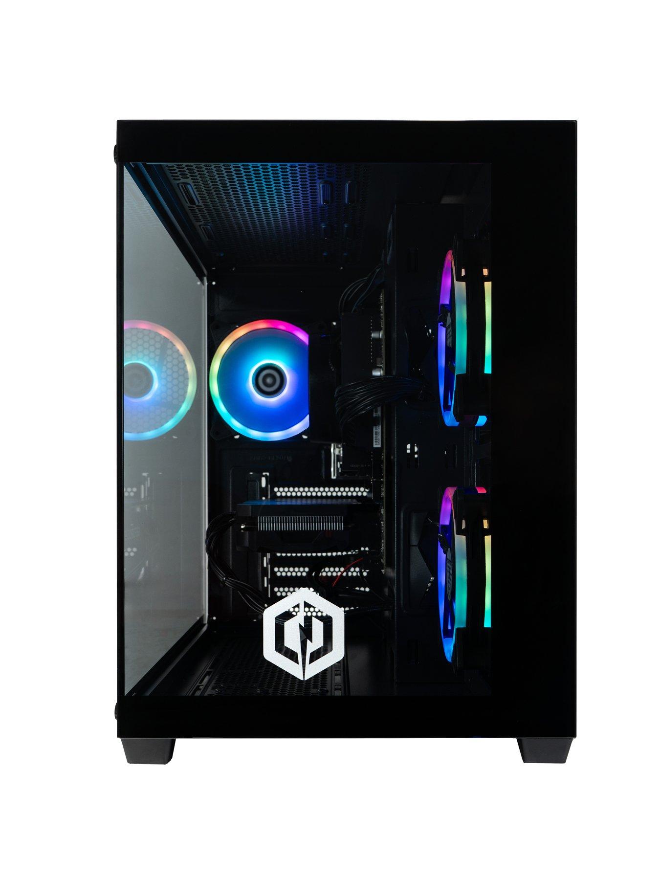  image of cyberpower-pc-arc-gaming-desktop-geforcenbsprtx-5060nbspintel-core-i5-14400fnbsp16gb-ramnbsp1tb-ssd-black