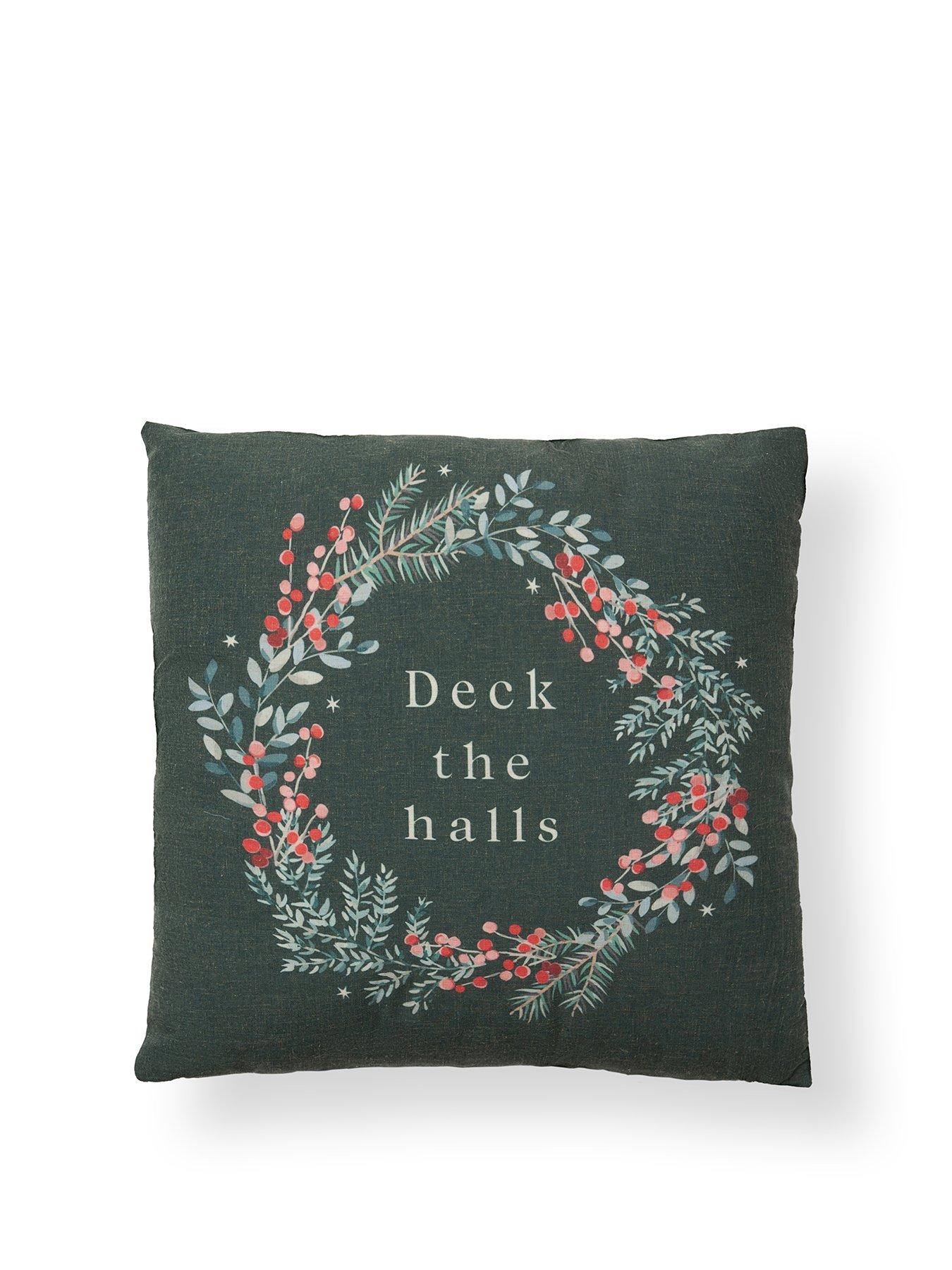 Image 2 of 6 of Very Home Deck The Halls Cushion