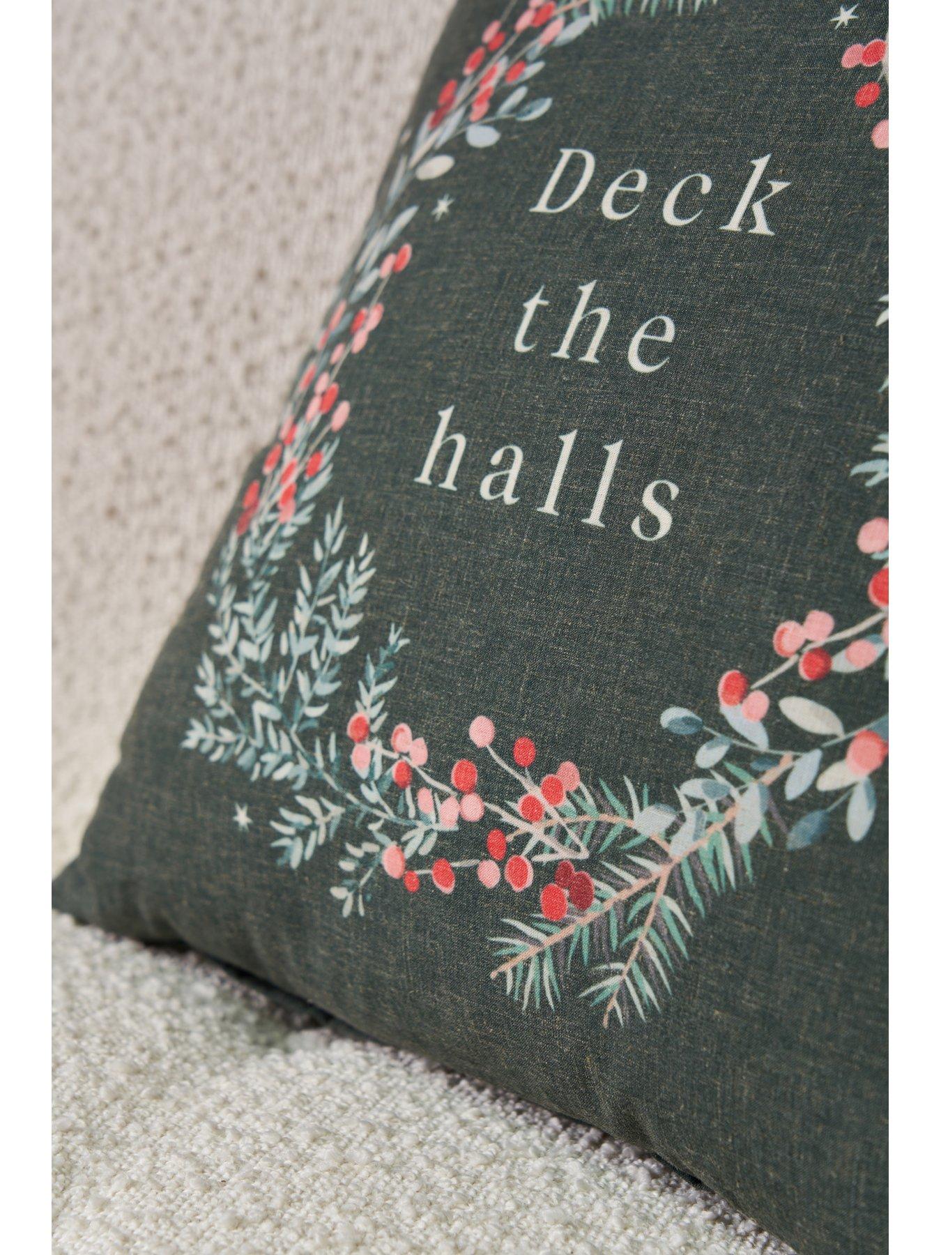 Image 4 of 6 of Very Home Deck The Halls Cushion