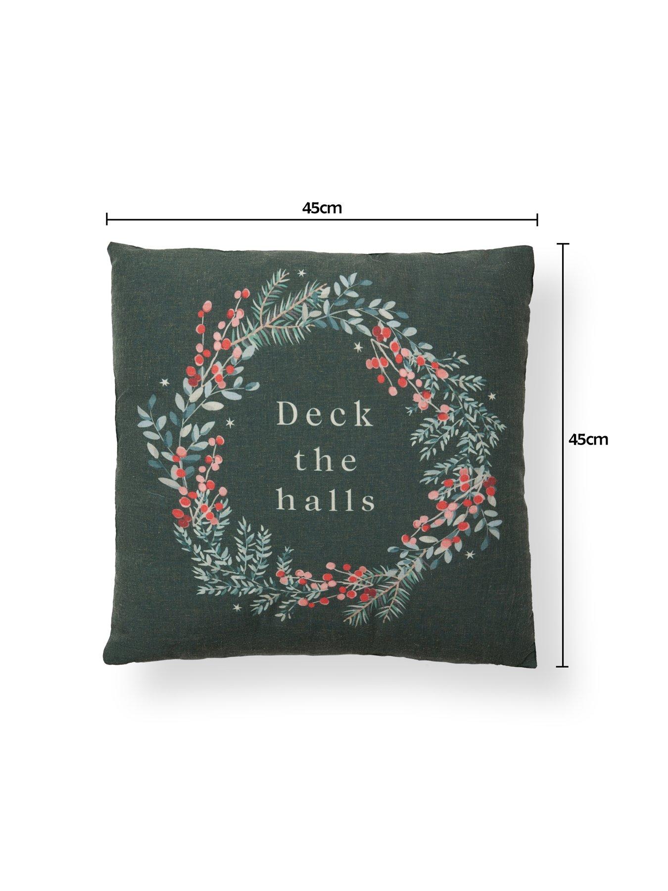 Image 5 of 6 of Very Home Deck The Halls Cushion