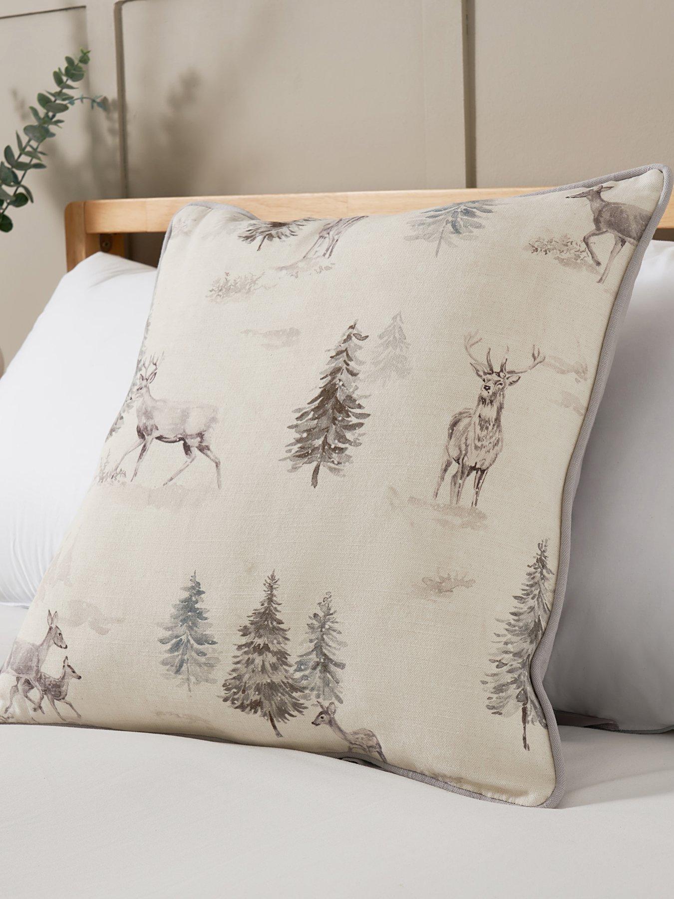 Image 1 of 6 of Very Home Stag Scene Cushion