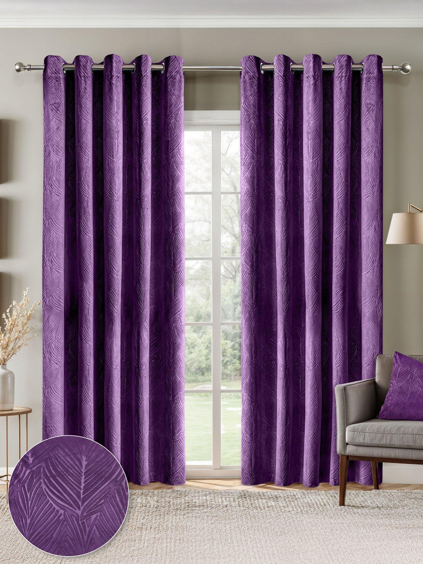 very-home-leaf-velvet-eyeletsnbspblackout