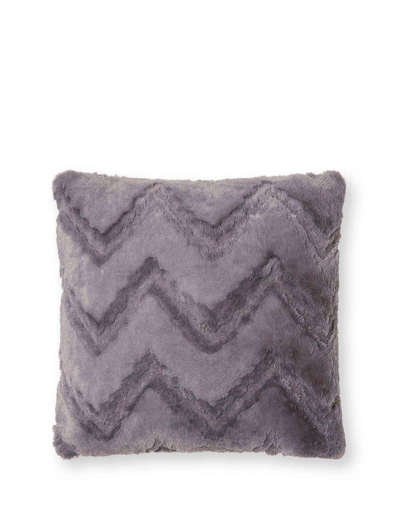 Image 2 of 6 of Very Home Chevron Faux Fur Cushion
