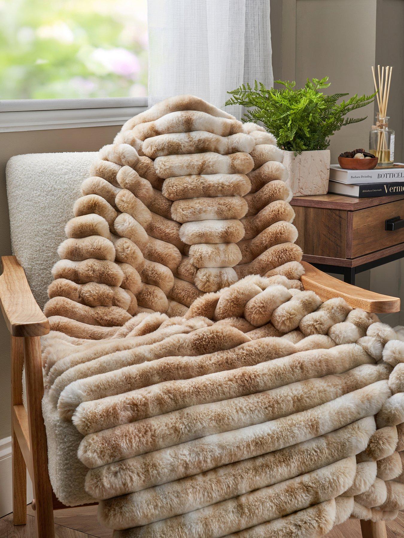 The Very Collection Marled Rib Throw