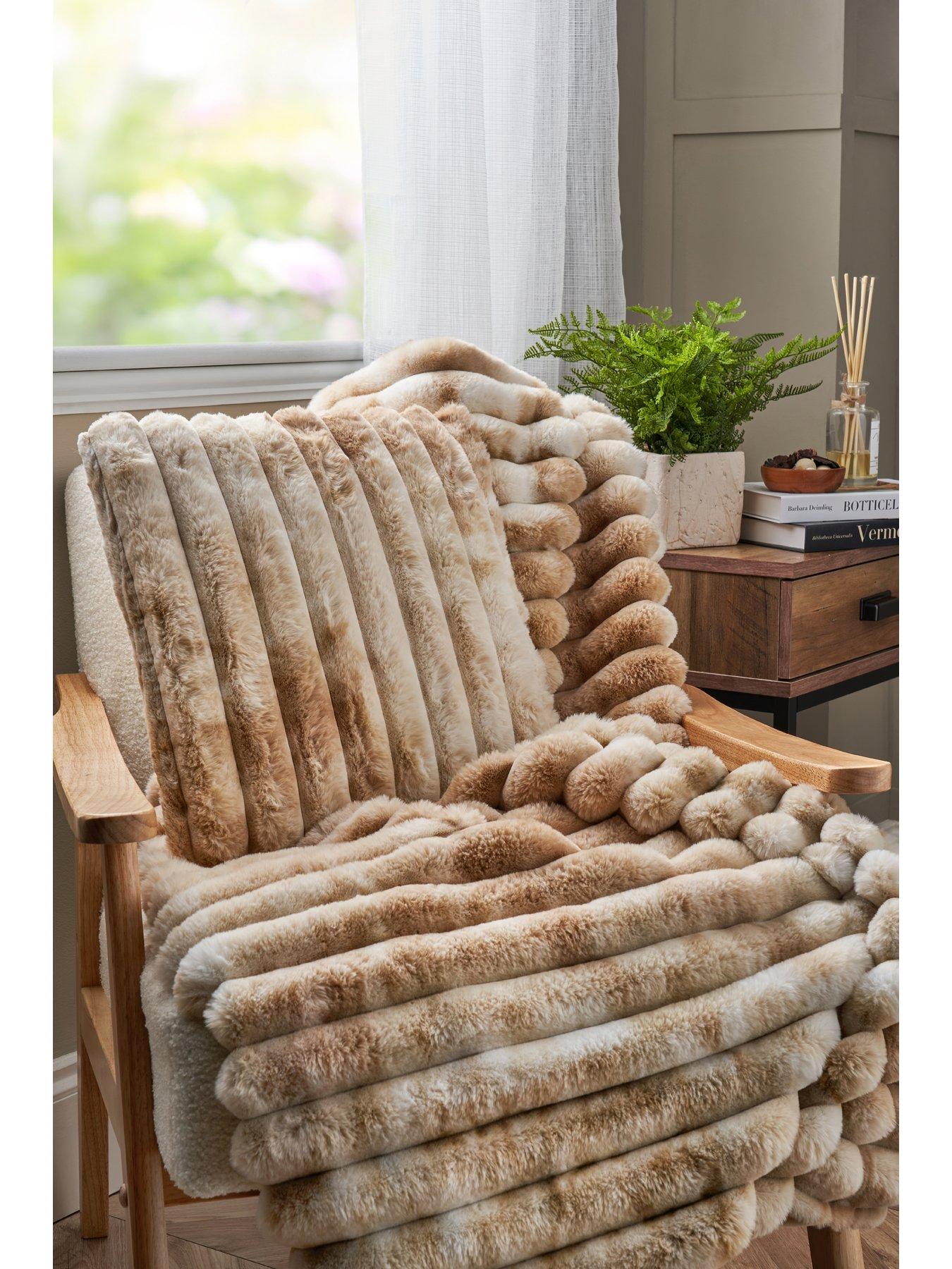  image of the-very-collection-marled-rib-throw