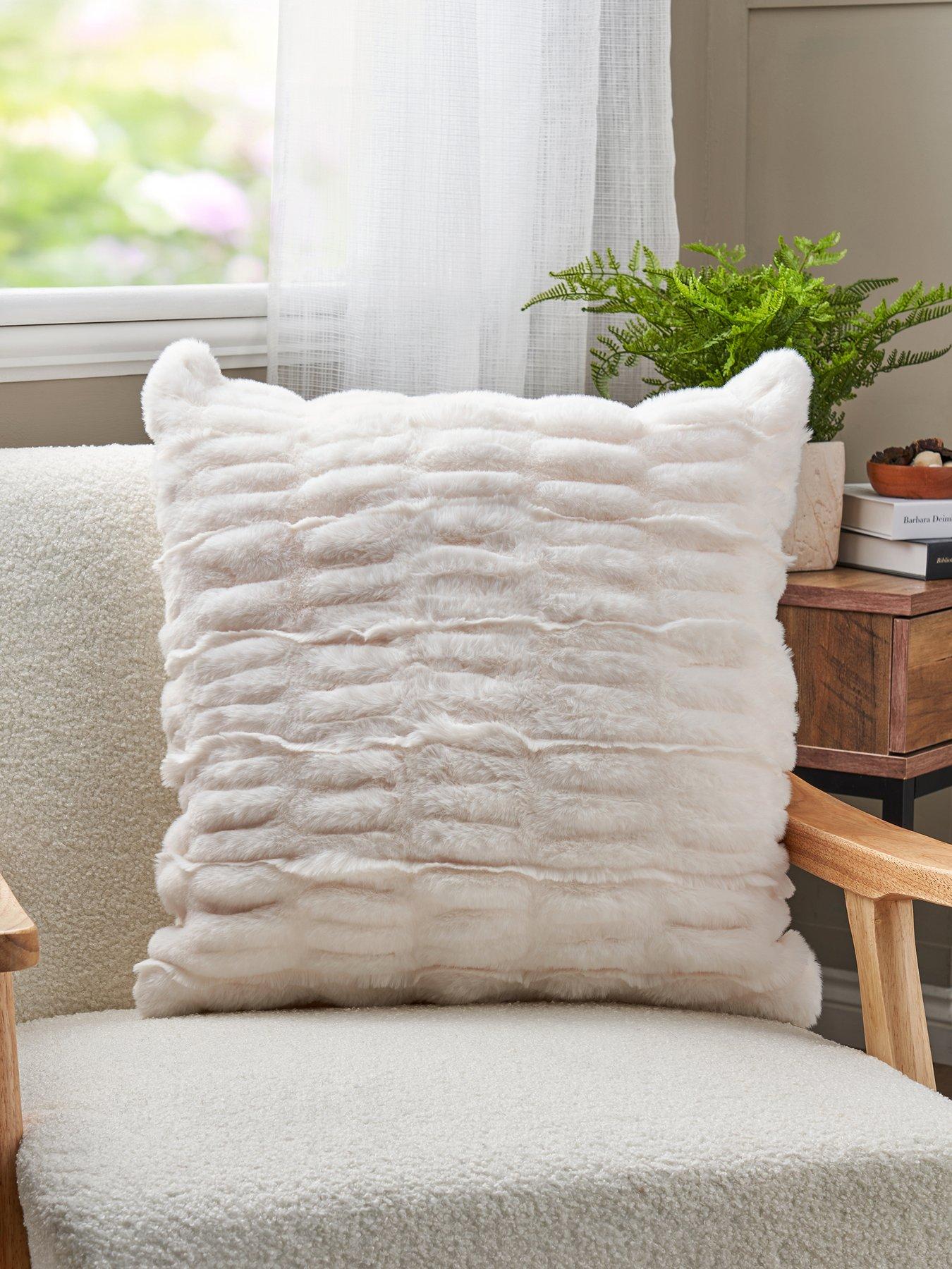 undefined Nouveau Faux Fur Ruched Cushion