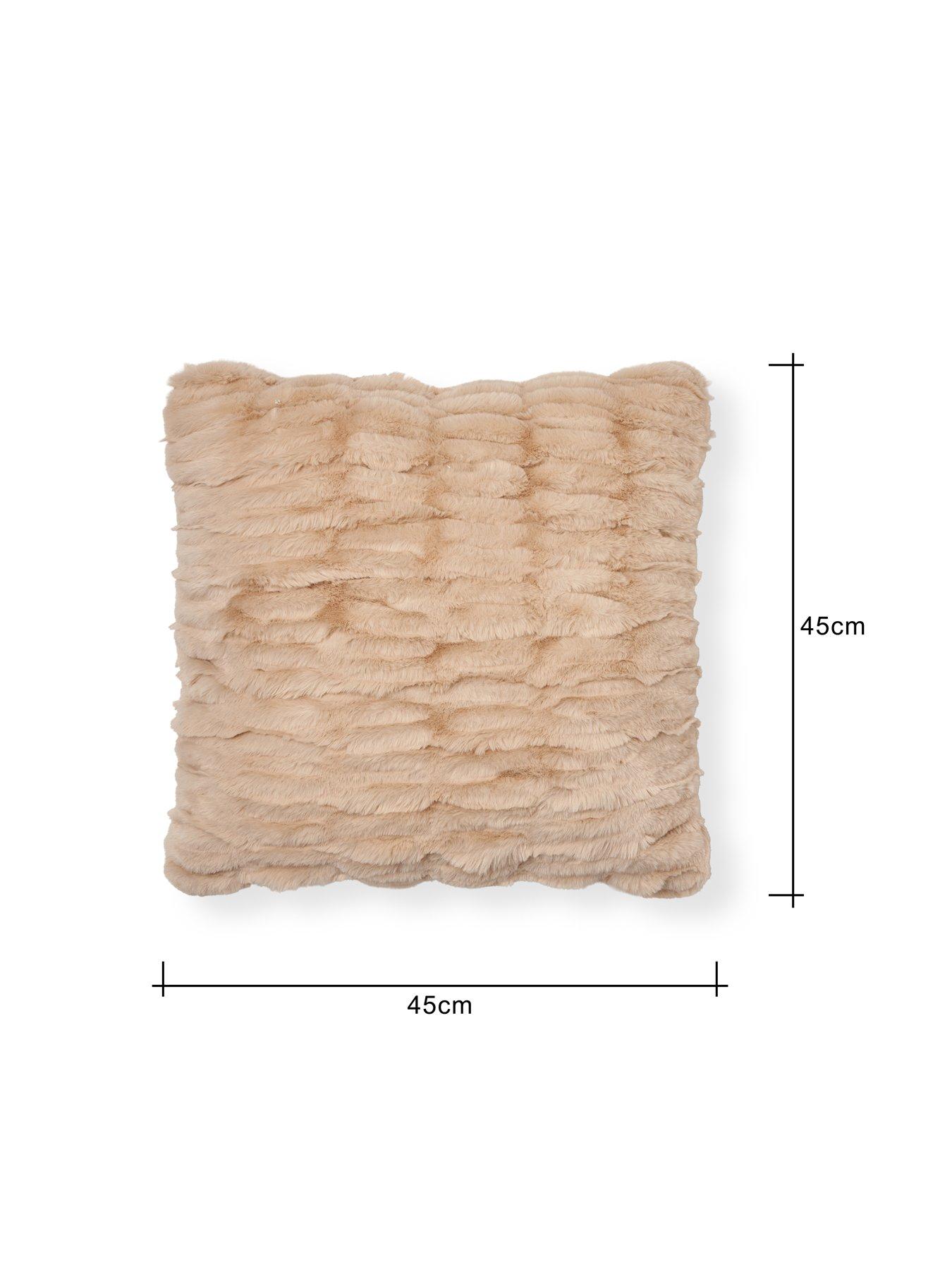 Image 4 of 5 of Very Home Nouveau Faux Fur Ruched Cushion