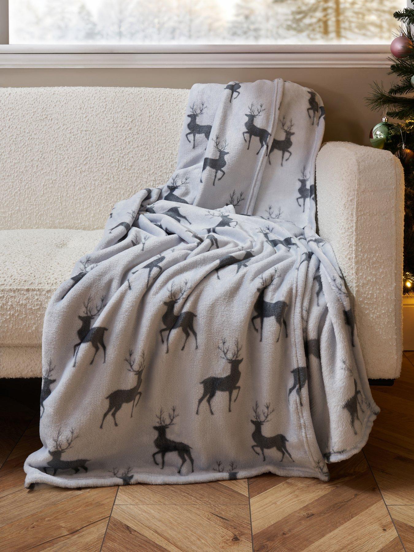 undefined Christmas Stag Throw