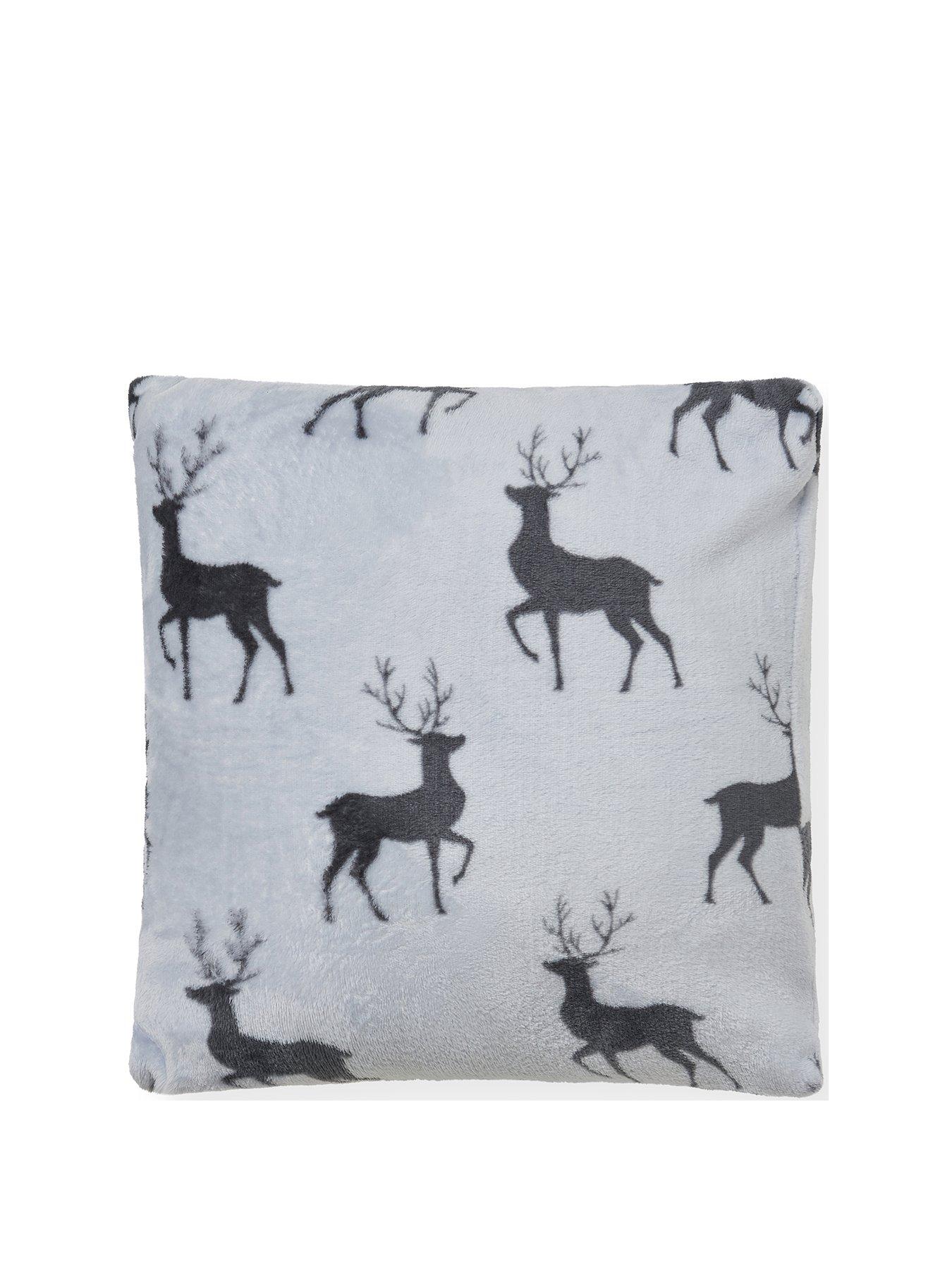 Image 2 of 5 of Very Home Christmas Stag Cushion