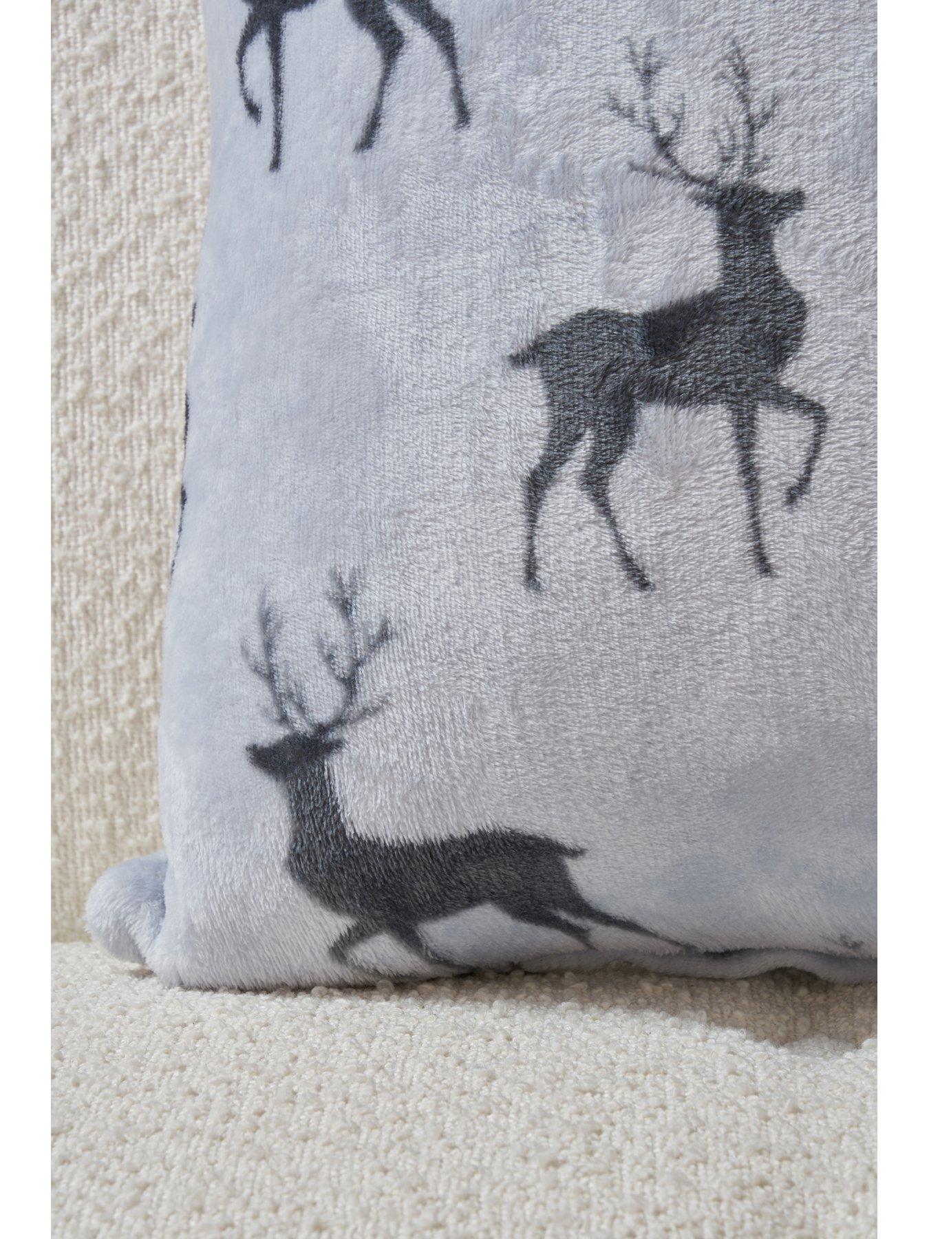 Image 3 of 5 of Very Home Christmas Stag Cushion