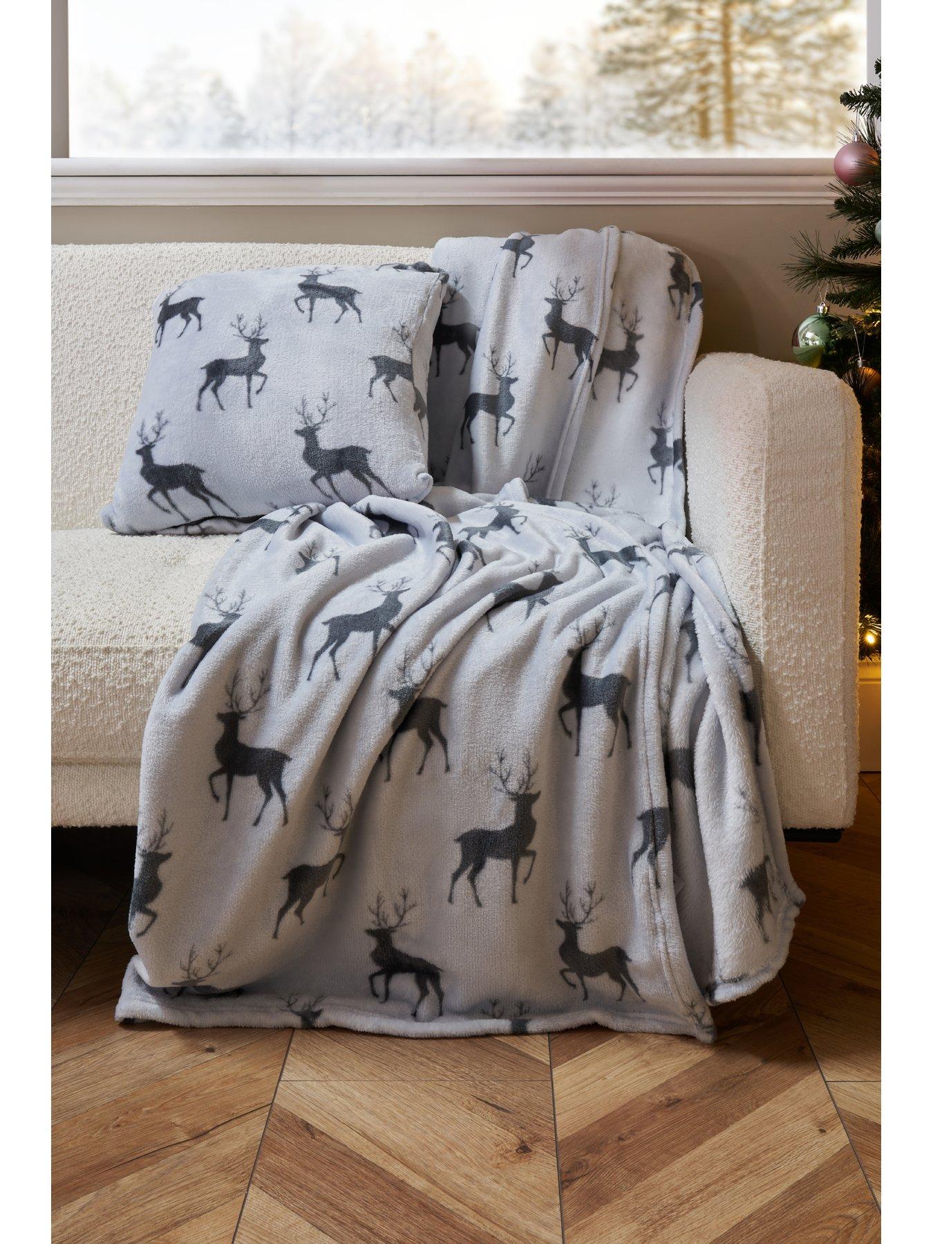 Image 5 of 5 of Very Home Christmas Stag Cushion