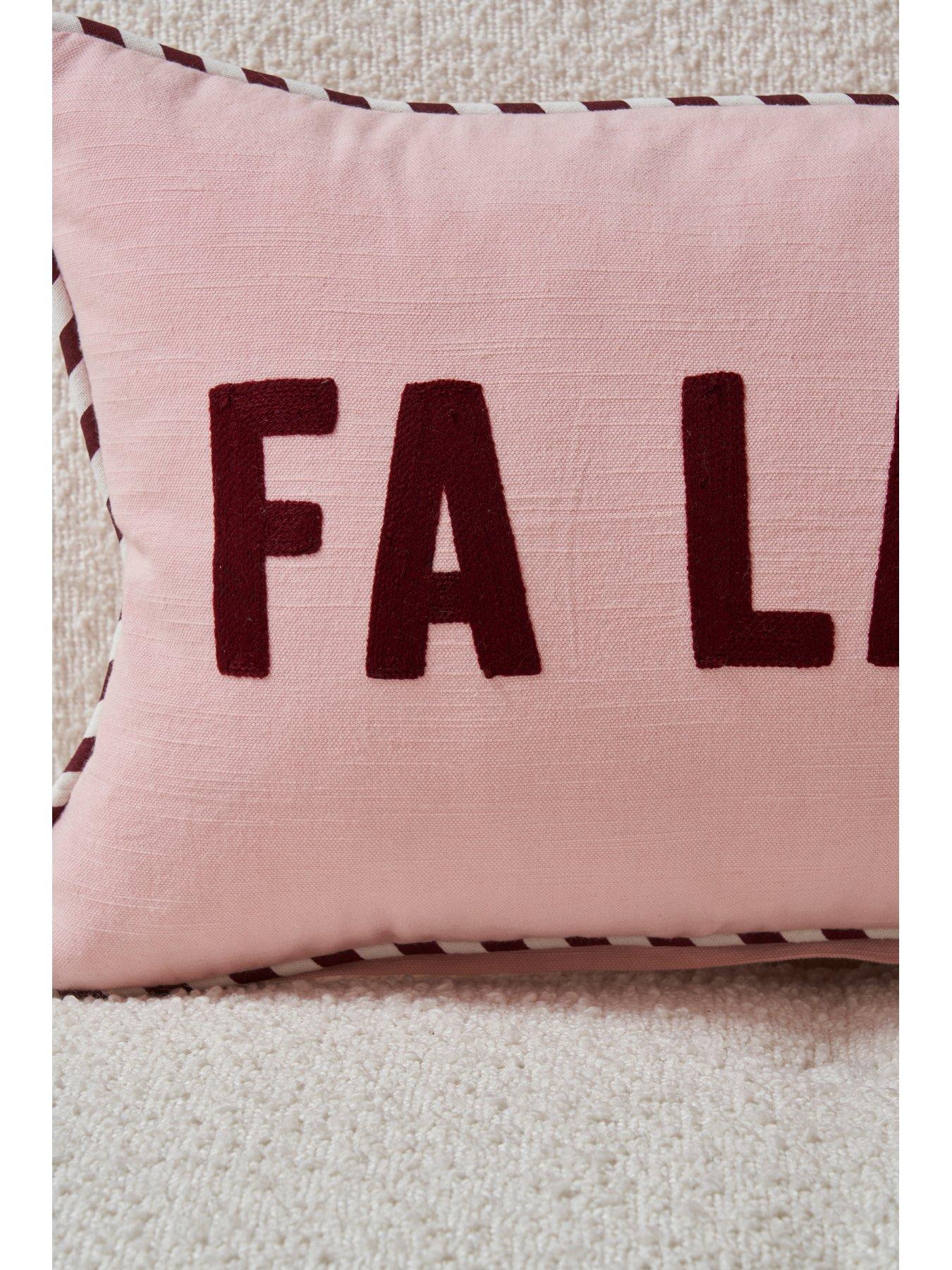Image 4 of 5 of Very Home Fa La La Cushion