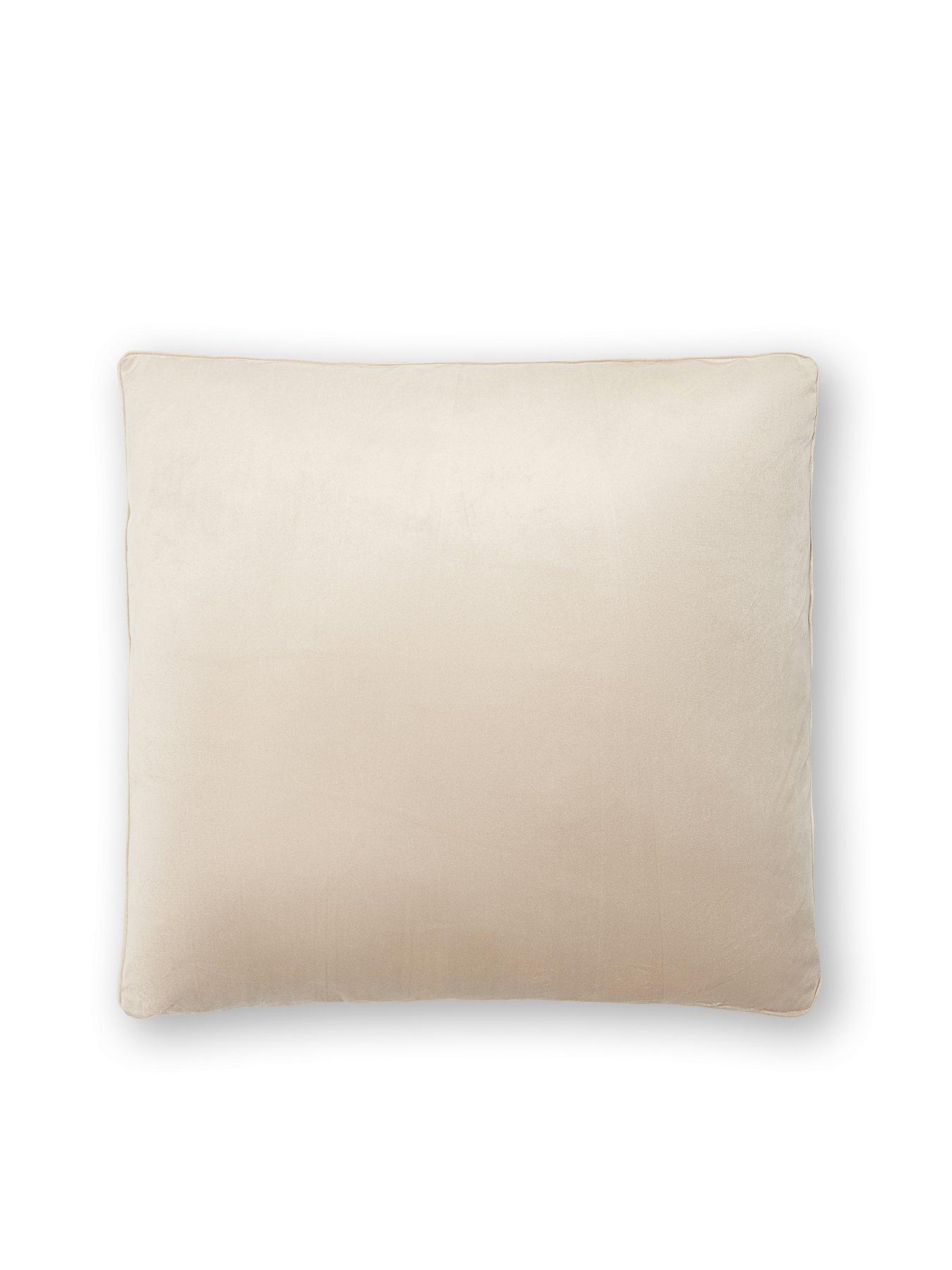 undefined Large Piped Velour Cushion