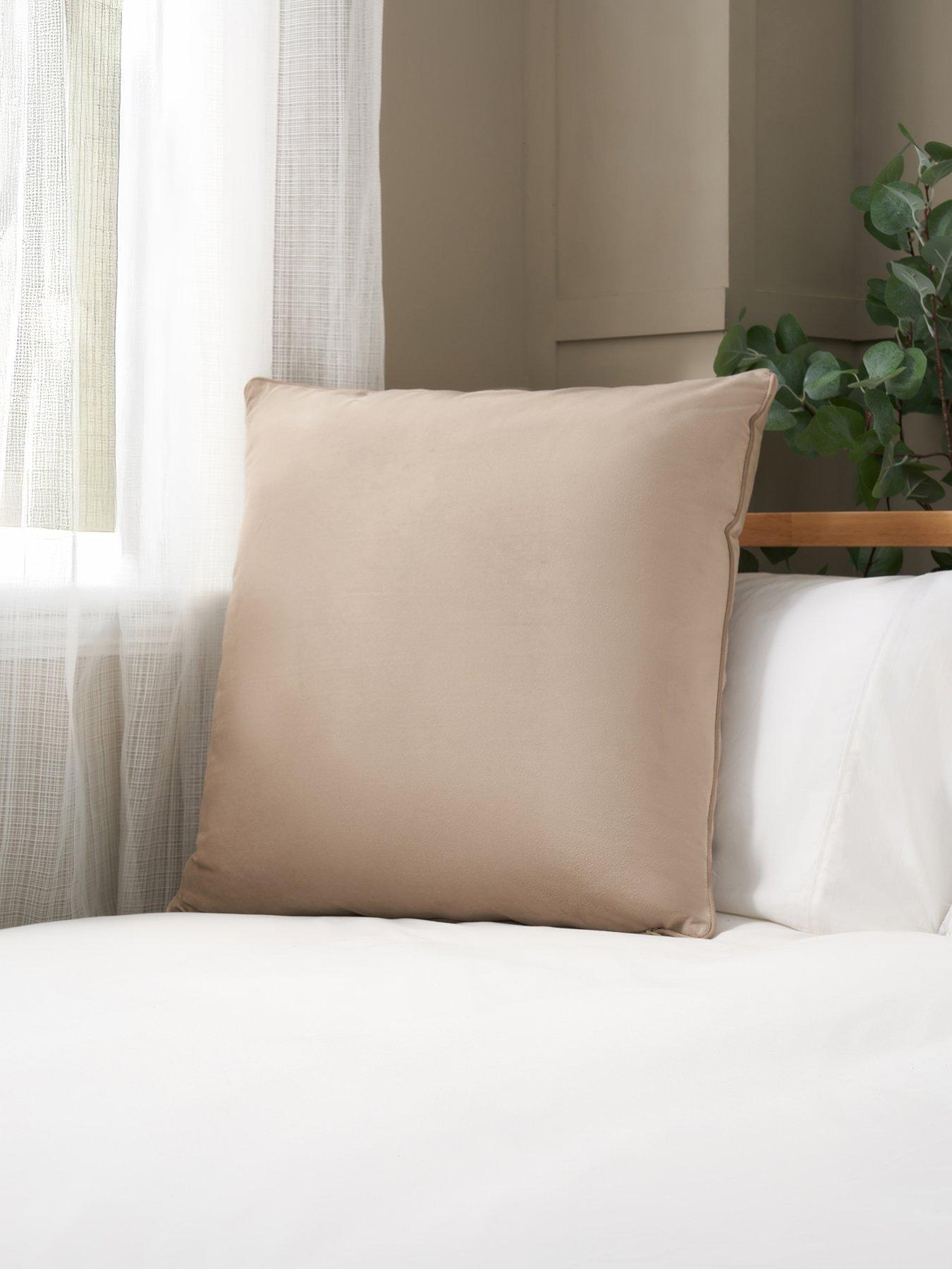 The Very Collection Large Piped Velour Cushion
