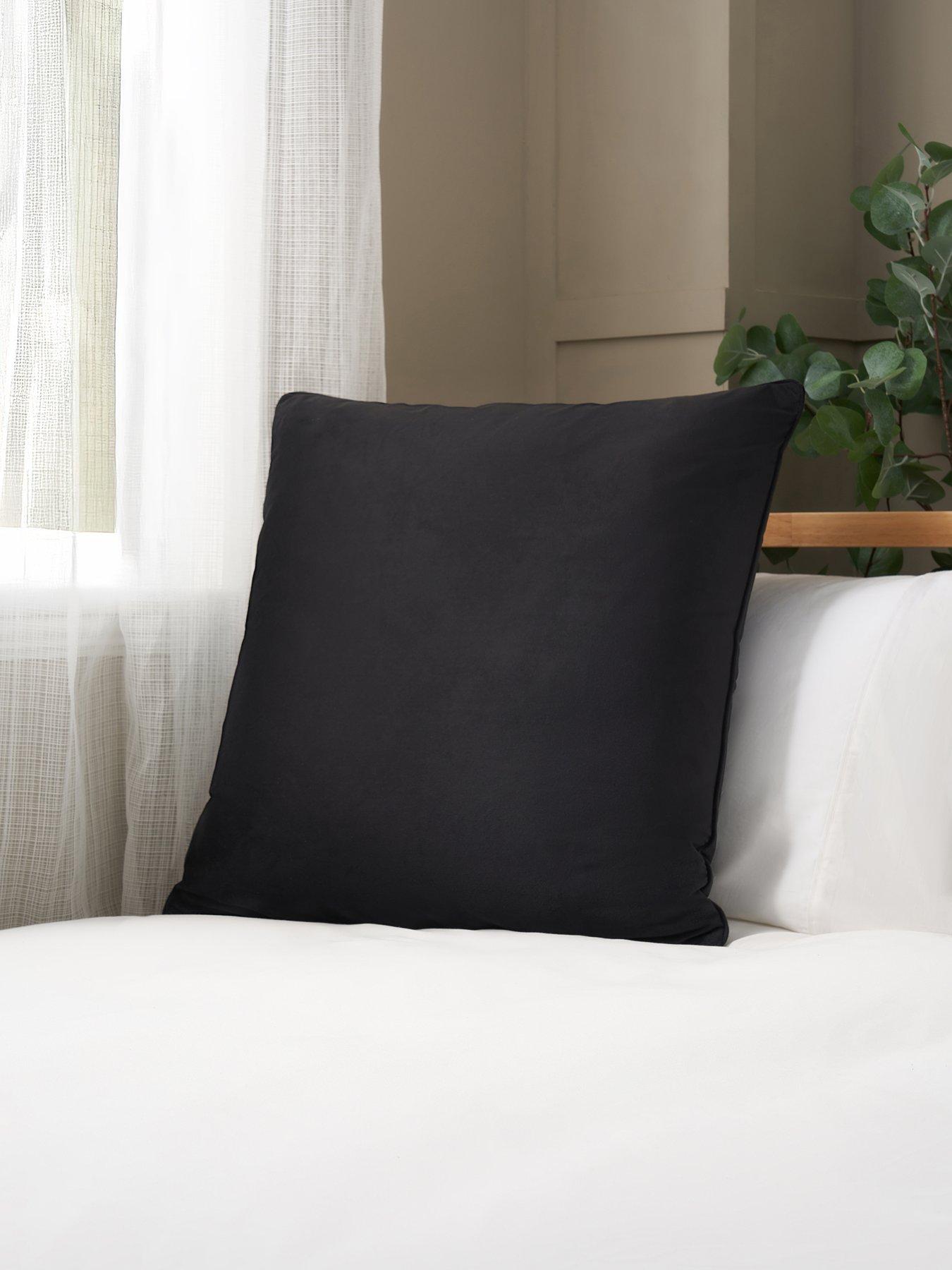 The Very Collection Large Piped Velour Cushion
