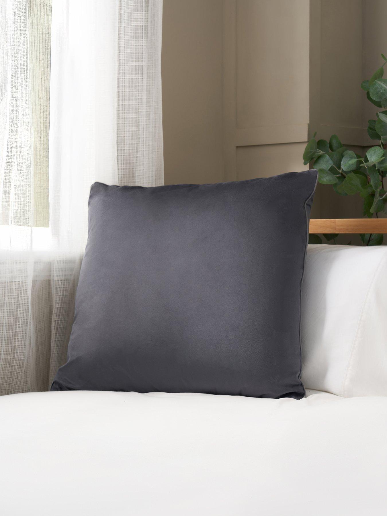 The Very Collection Large Piped Velour Cushion