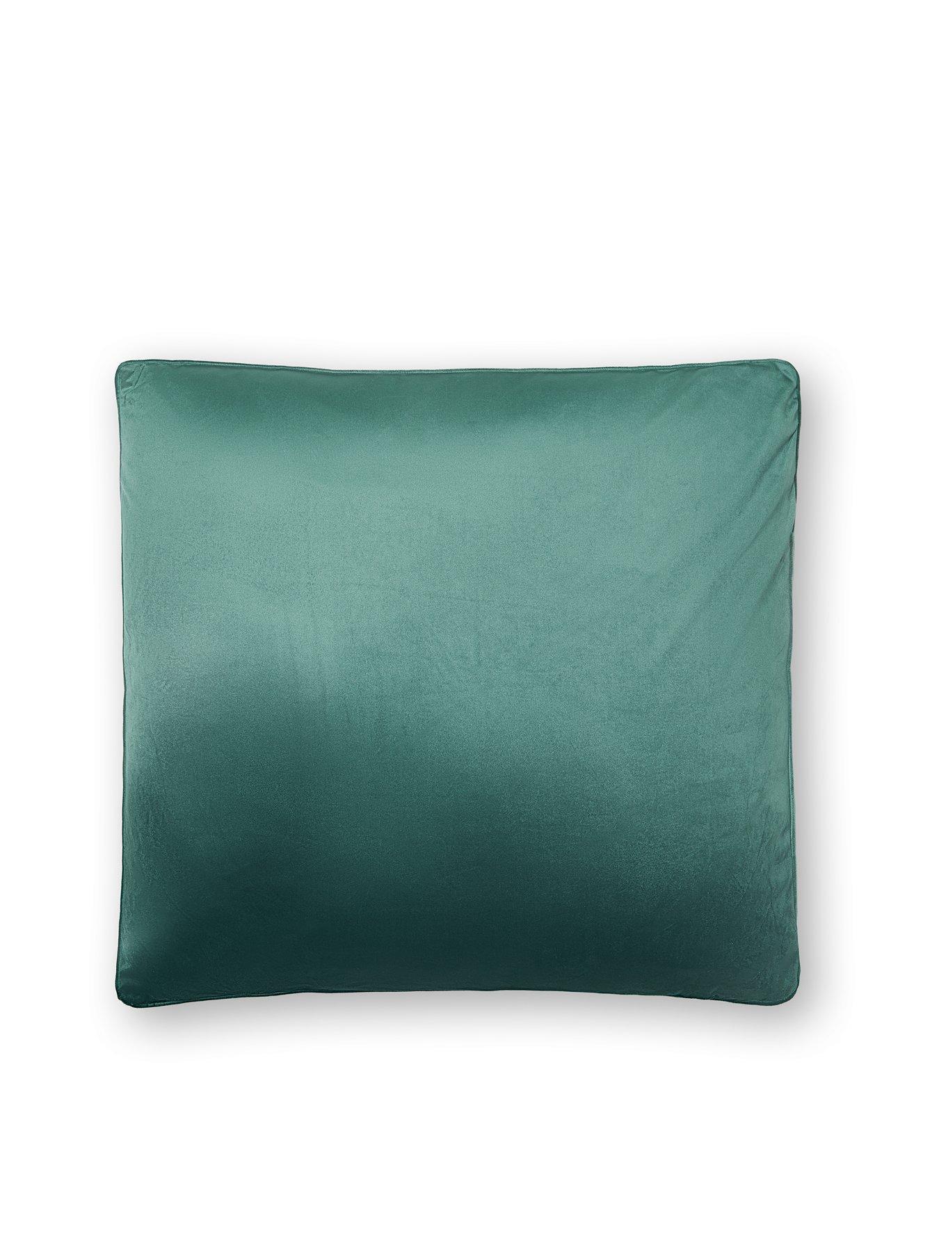 undefined Large Piped Velour Cushion
