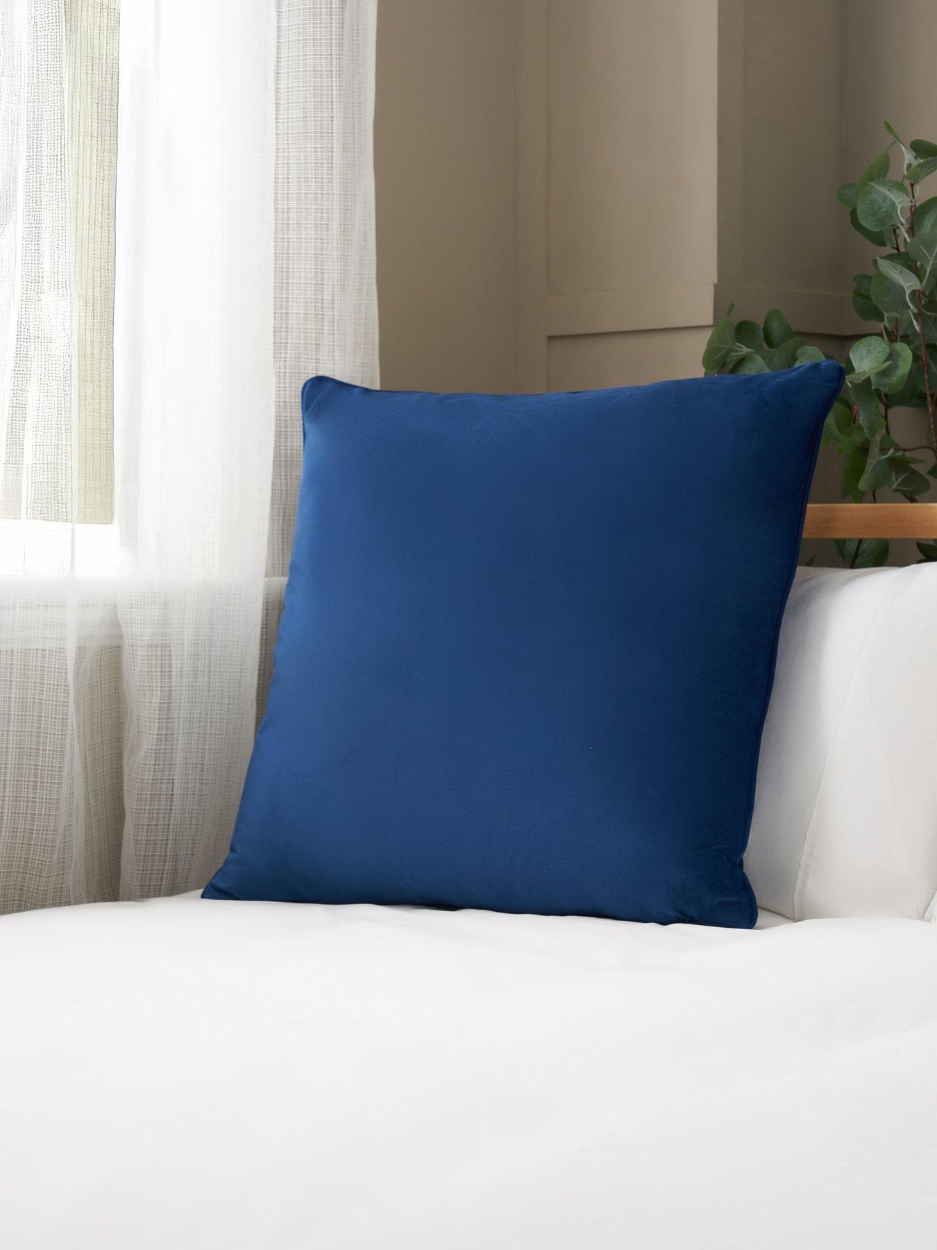 The Very Collection Large Piped Velour Cushion