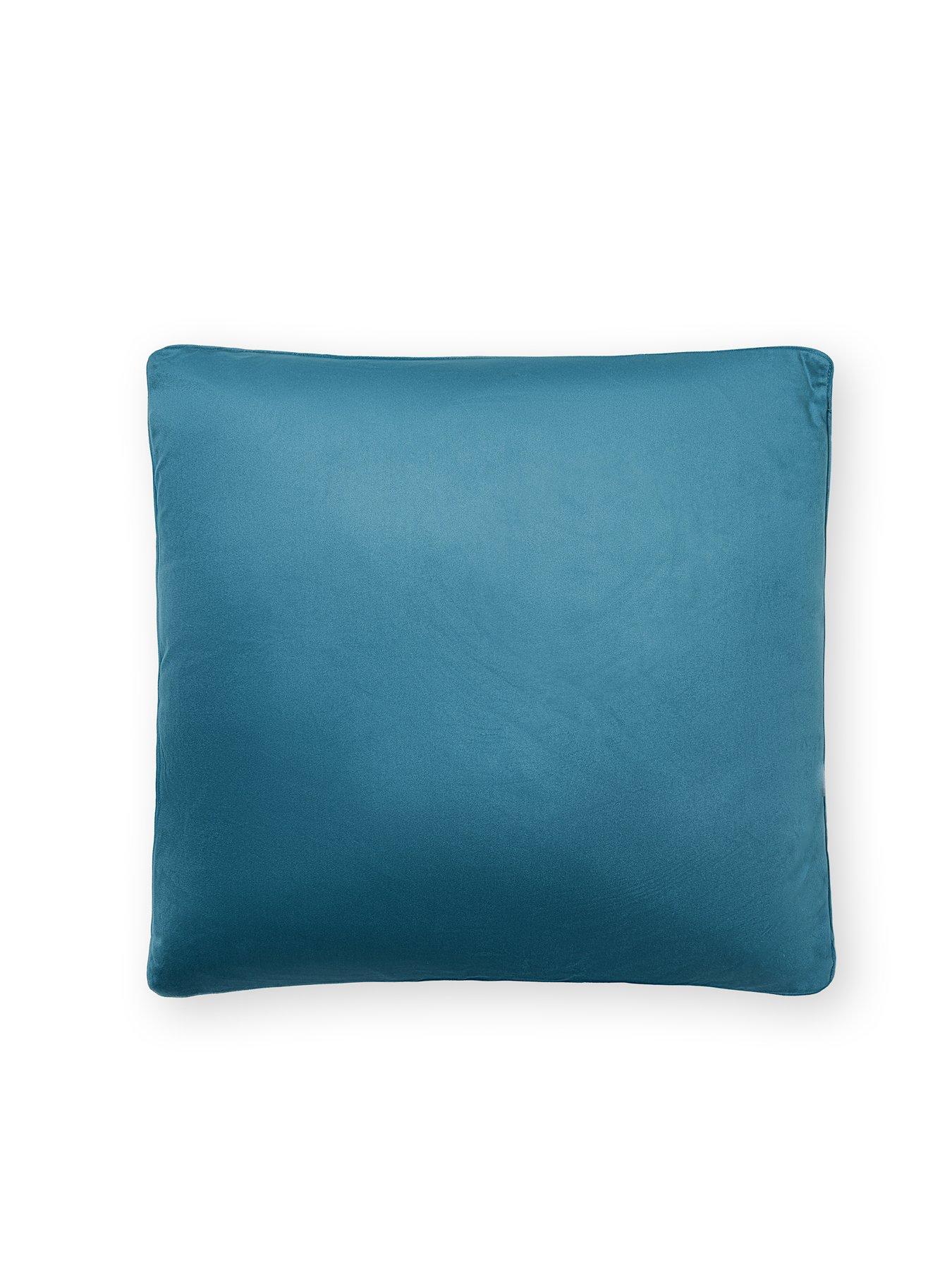 undefined Large Piped Velour Cushion