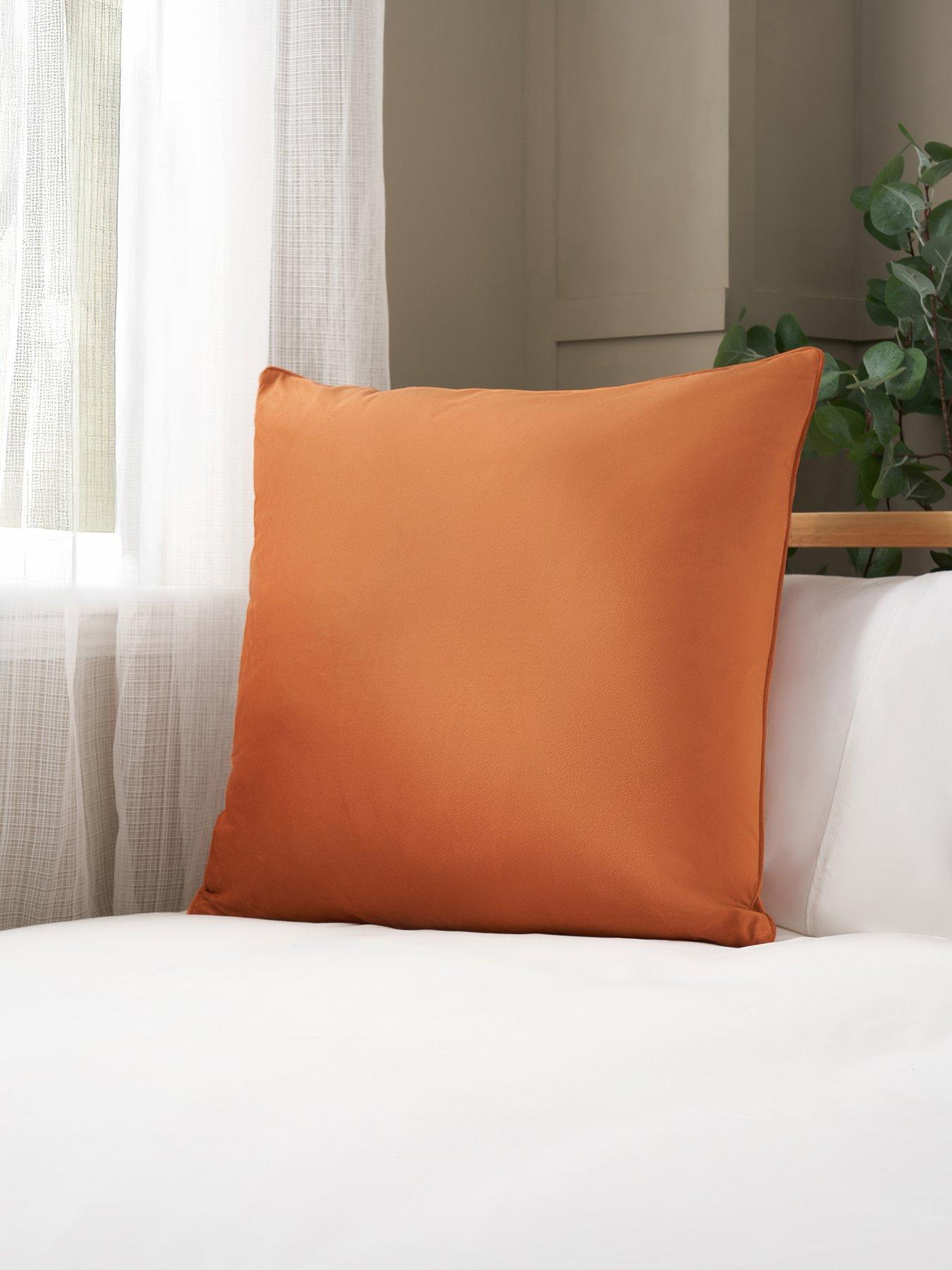 The Very Collection Large Piped Velour Cushion