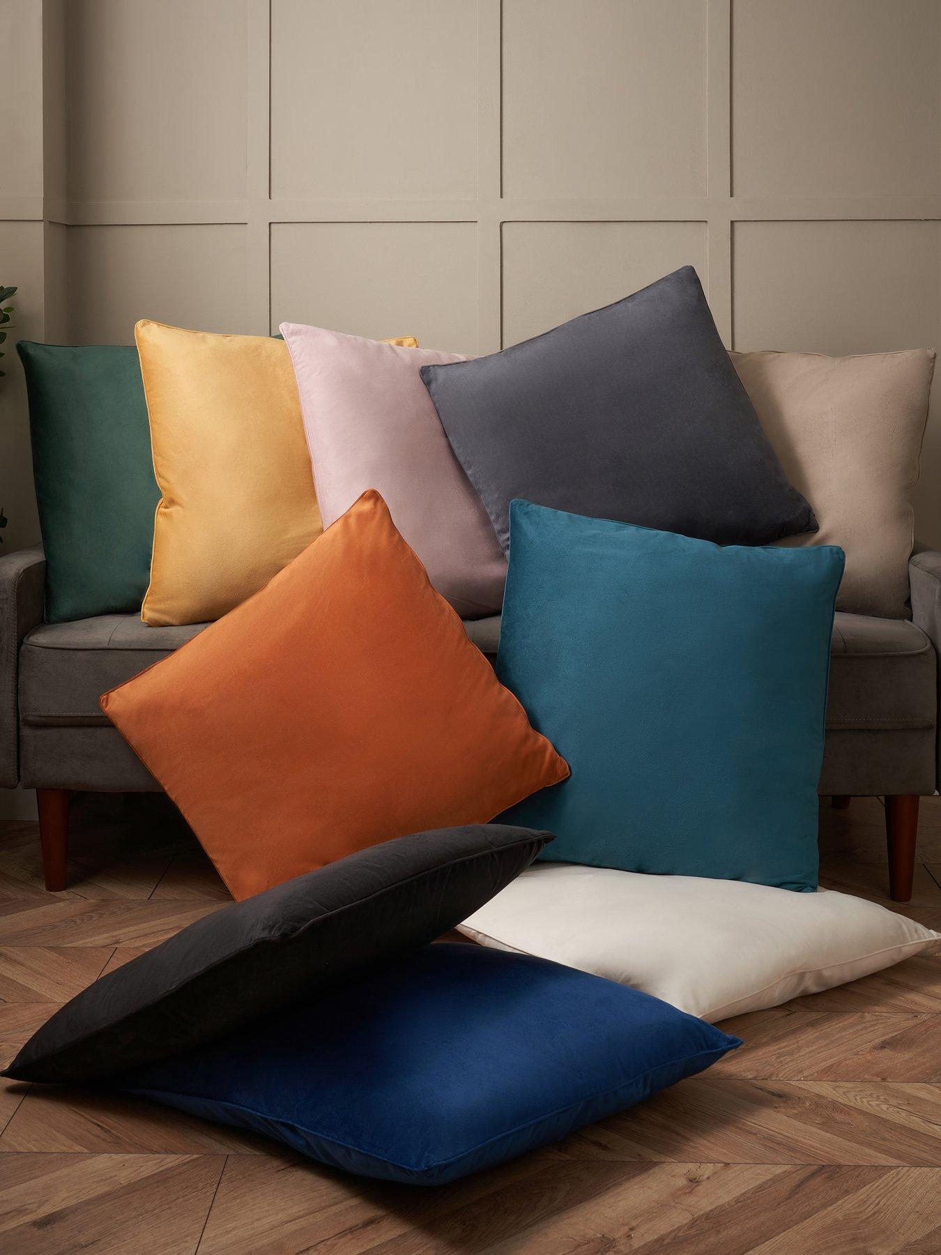 Image 5 of 5 of Very Home Large Piped Velour Cushion