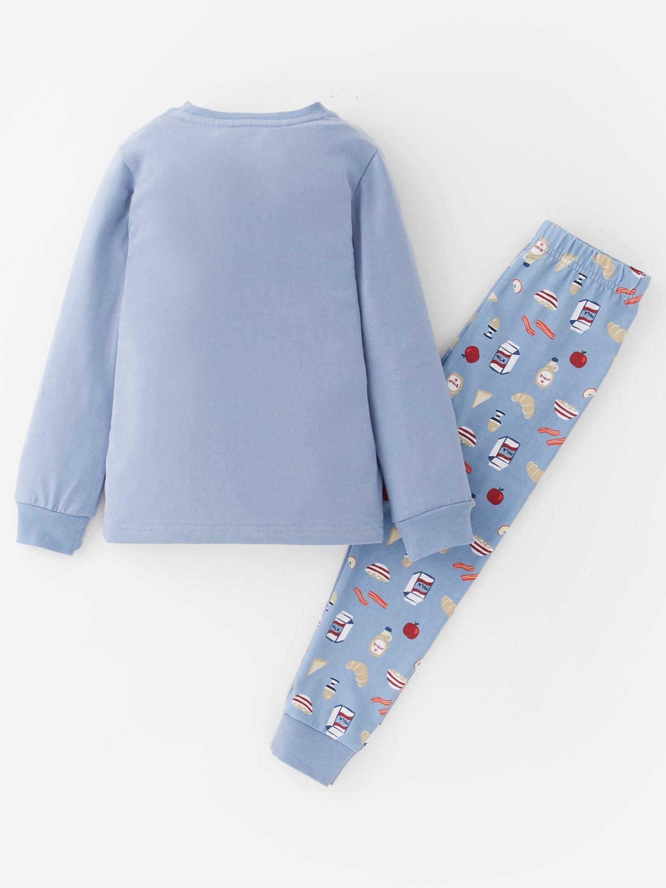  image of the-very-collection-boys-breakfast-pyjamas-blue