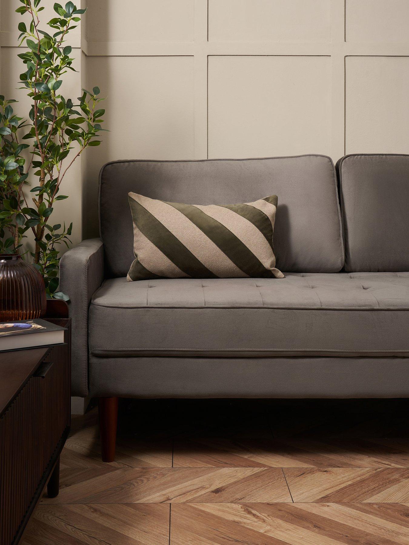 undefined Candy Stripe Bolster Cushion