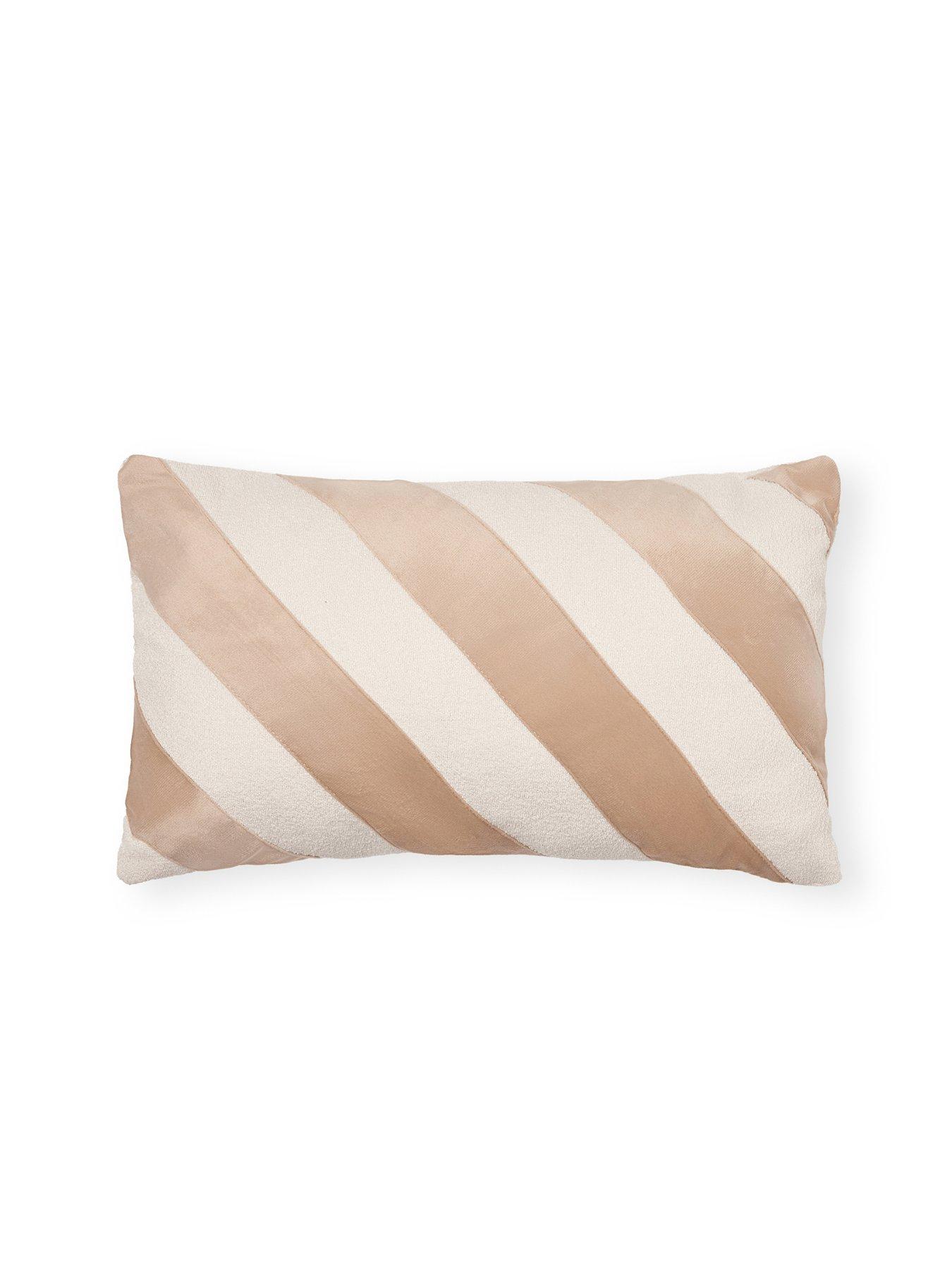 undefined Candy Stripe Bolster Cushion