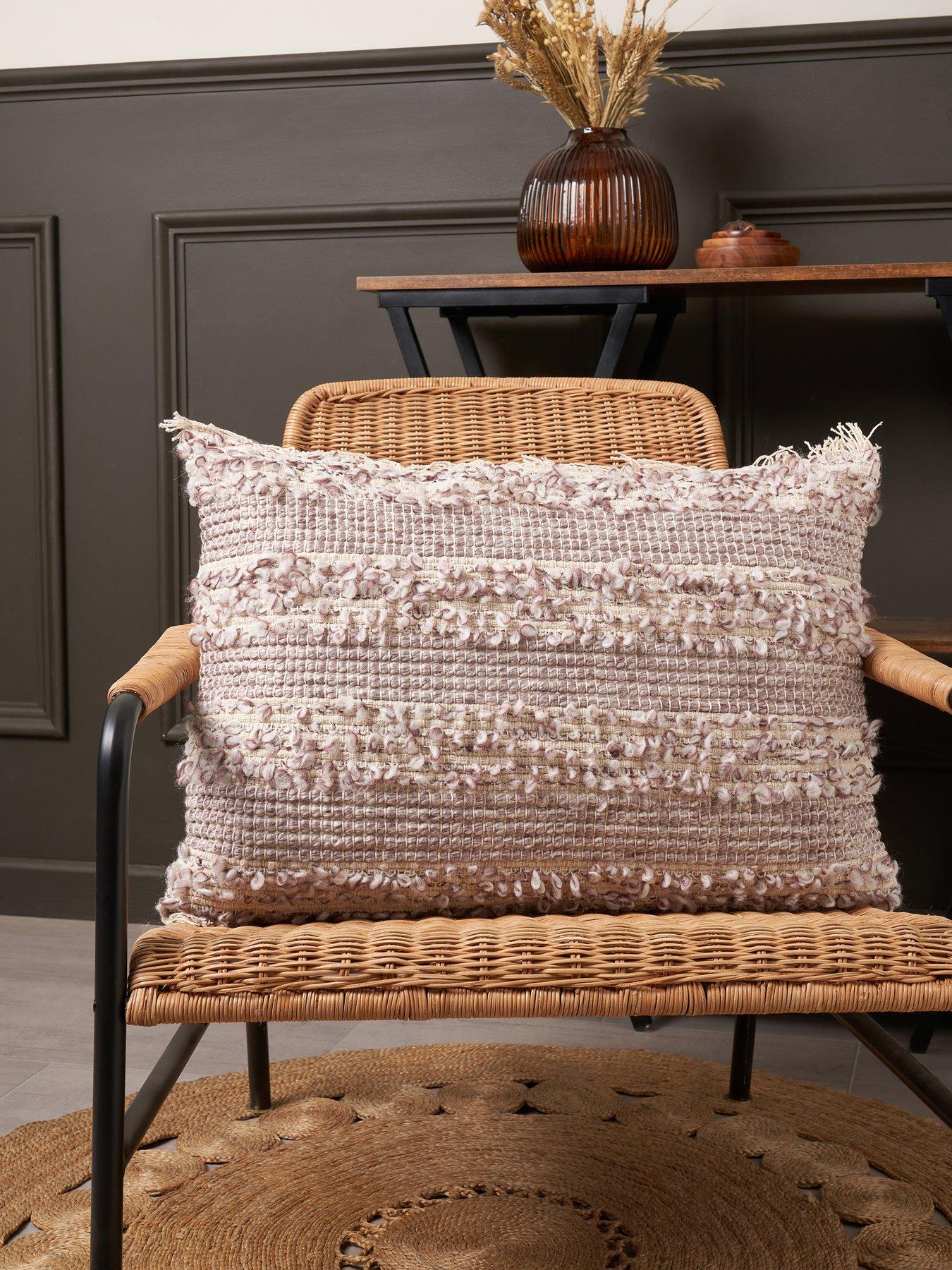 Very Home Maya Textured Stripe Cushion