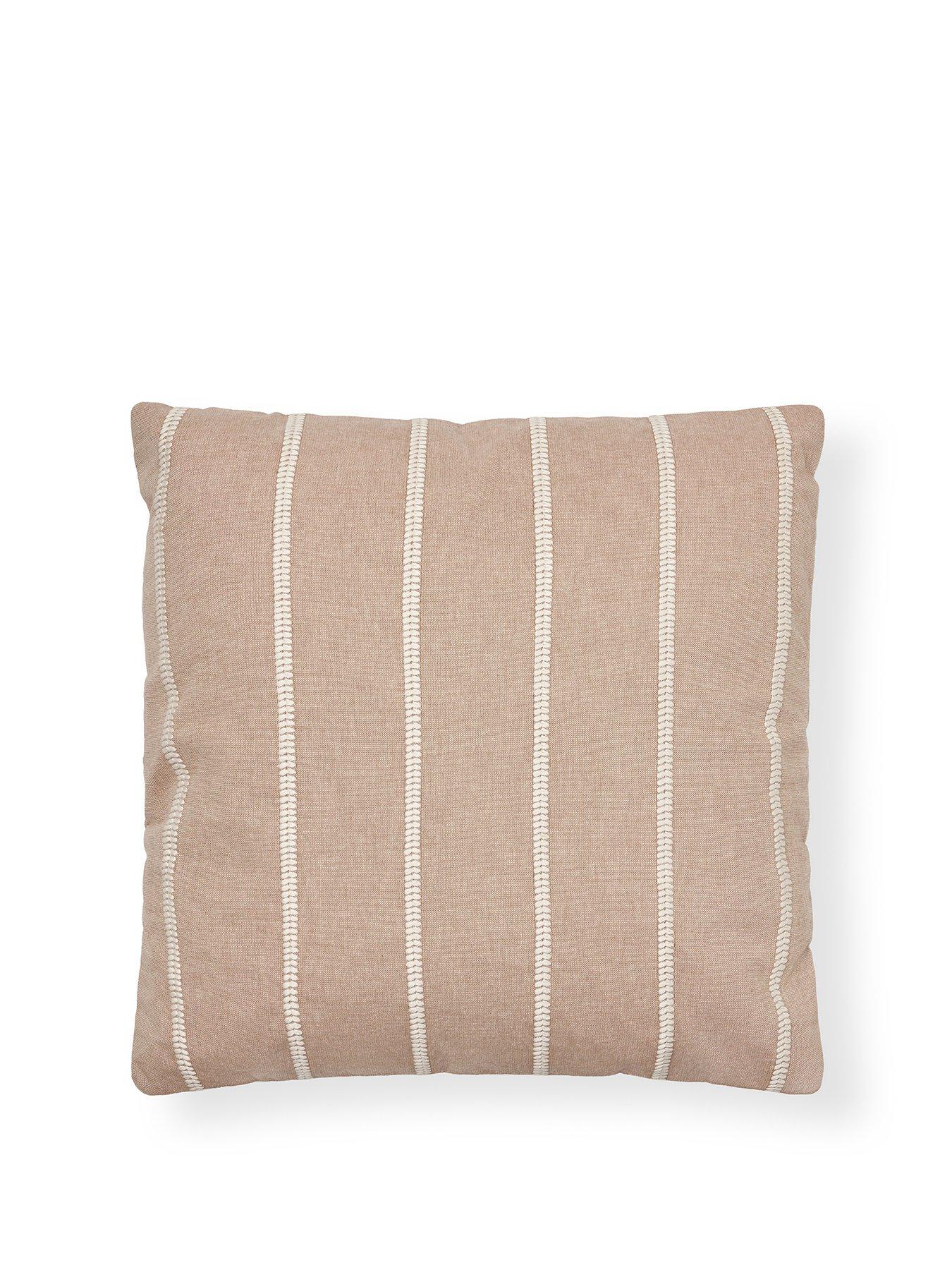 stillFront image of the-very-collection-cottage-stripe-cushion