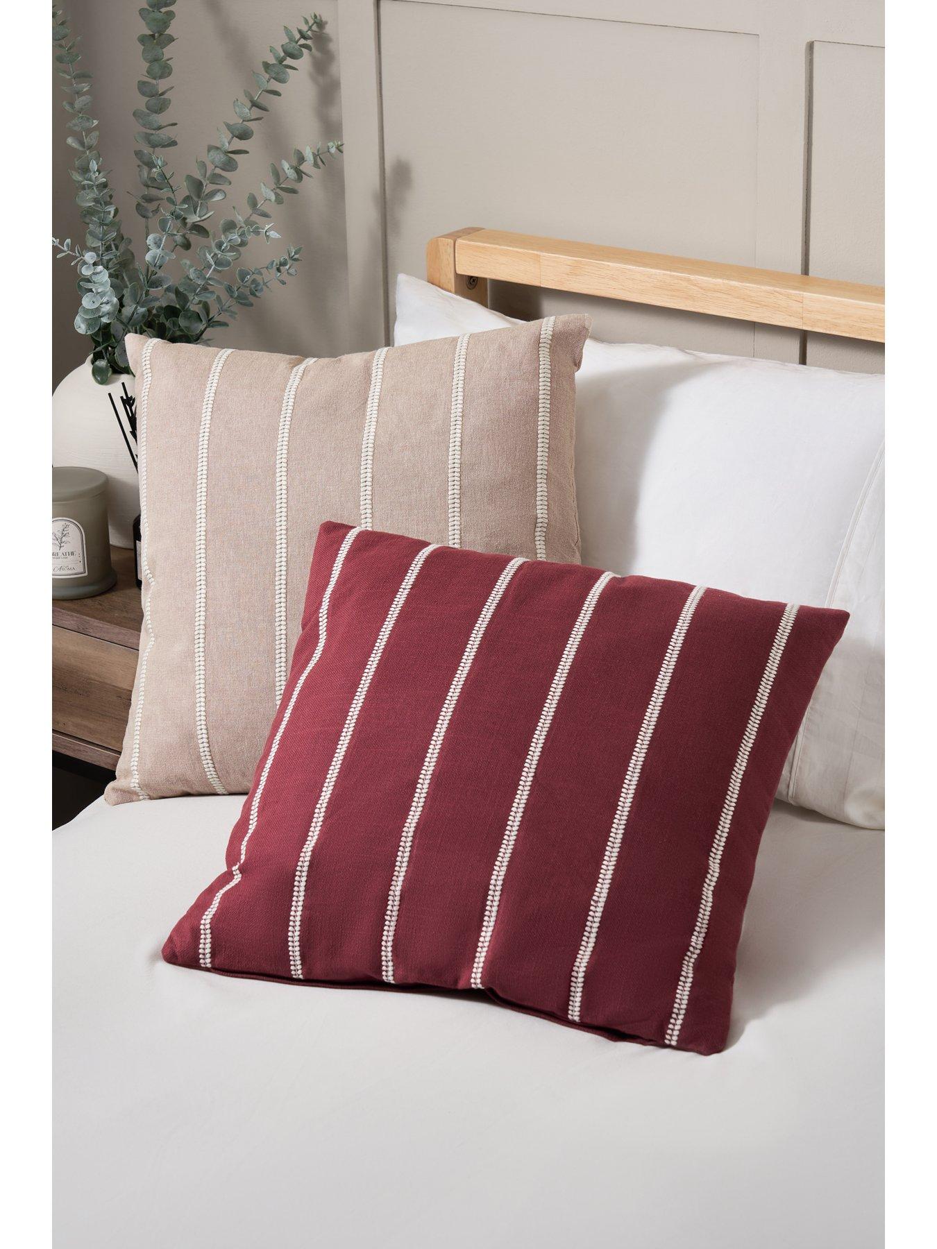  image of the-very-collection-cottage-stripe-cushion