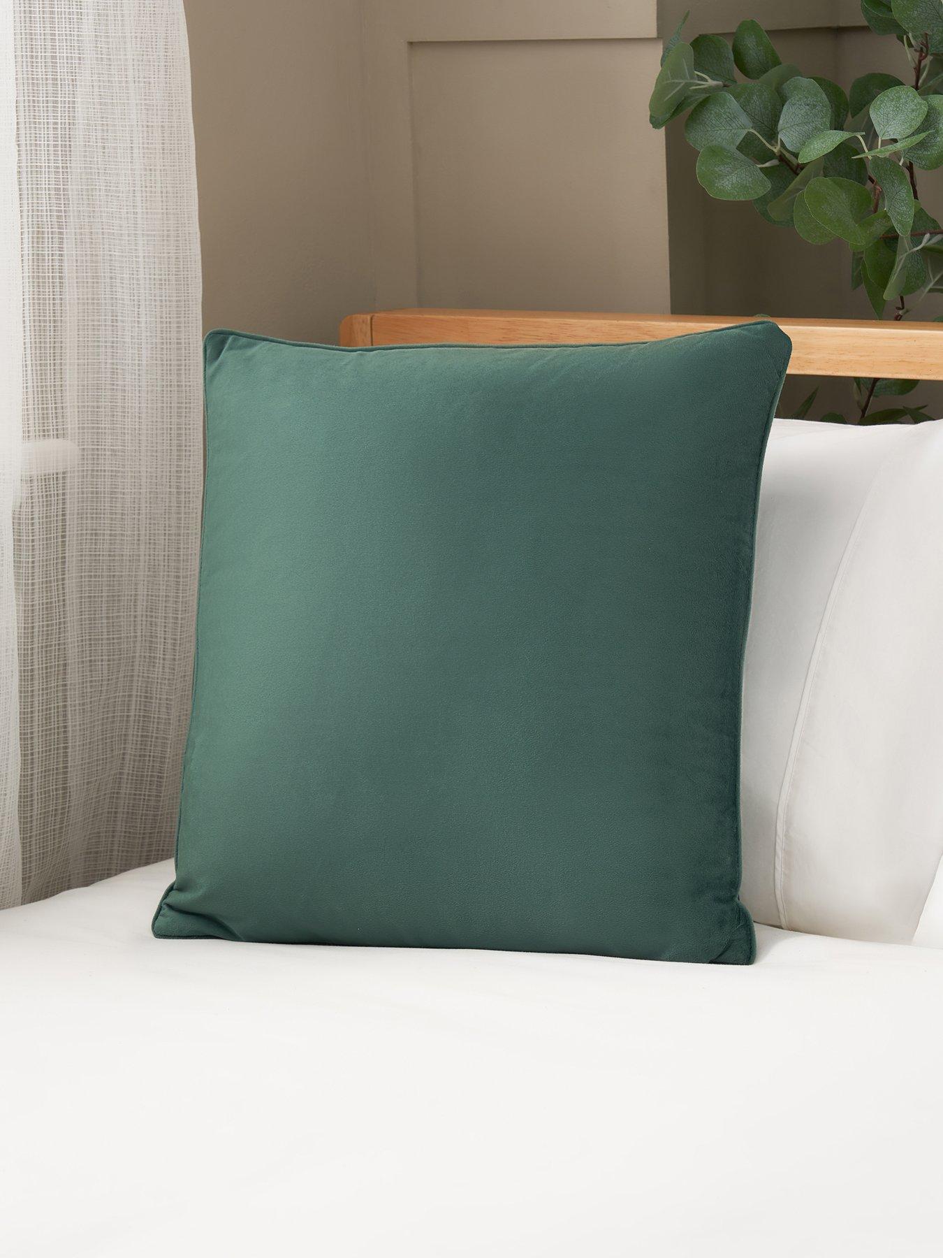 The Very Collection Piped Velour Cushion