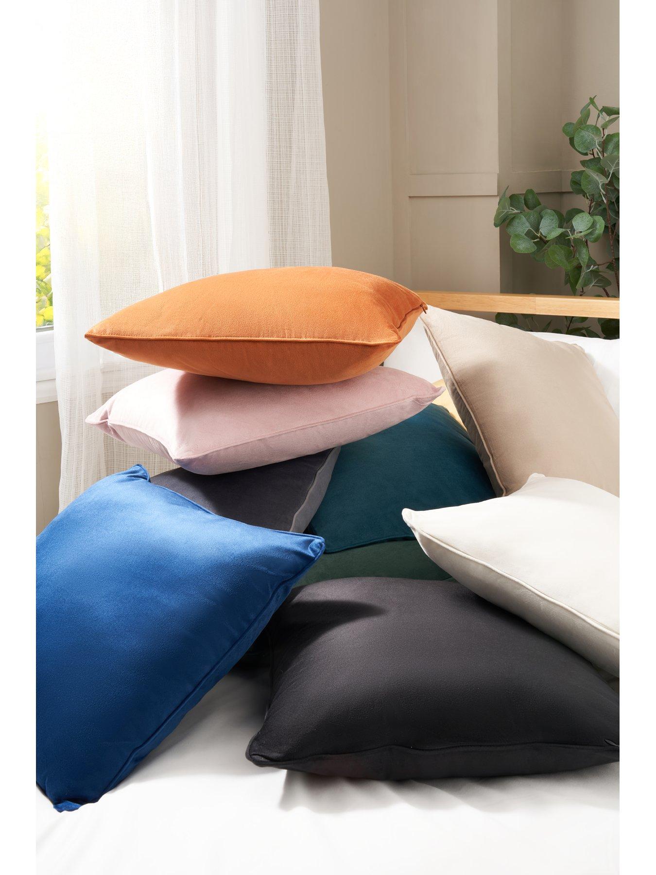  image of the-very-collection-piped-velour-cushion
