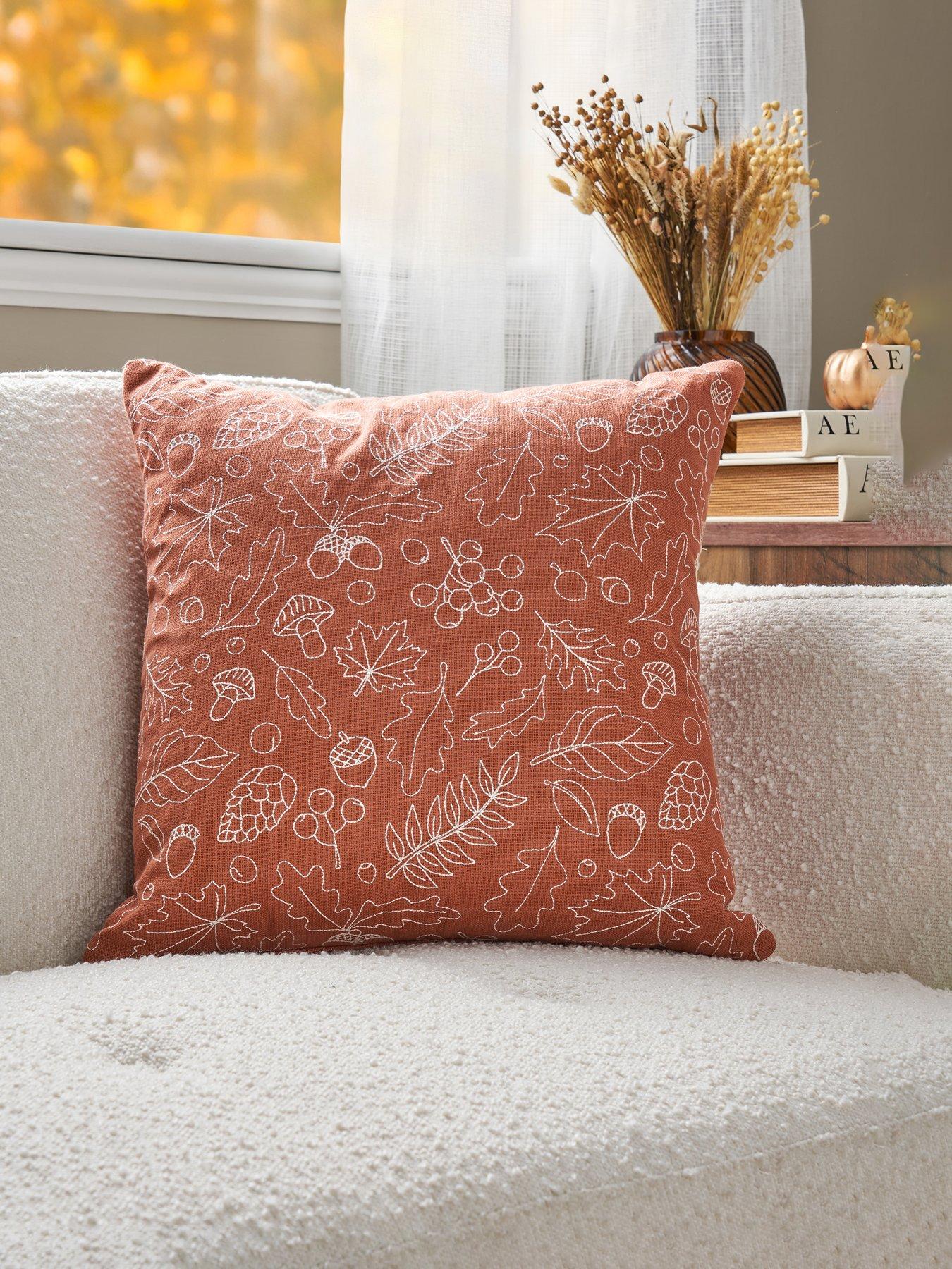 Very Home Autumn Leaves Cushion