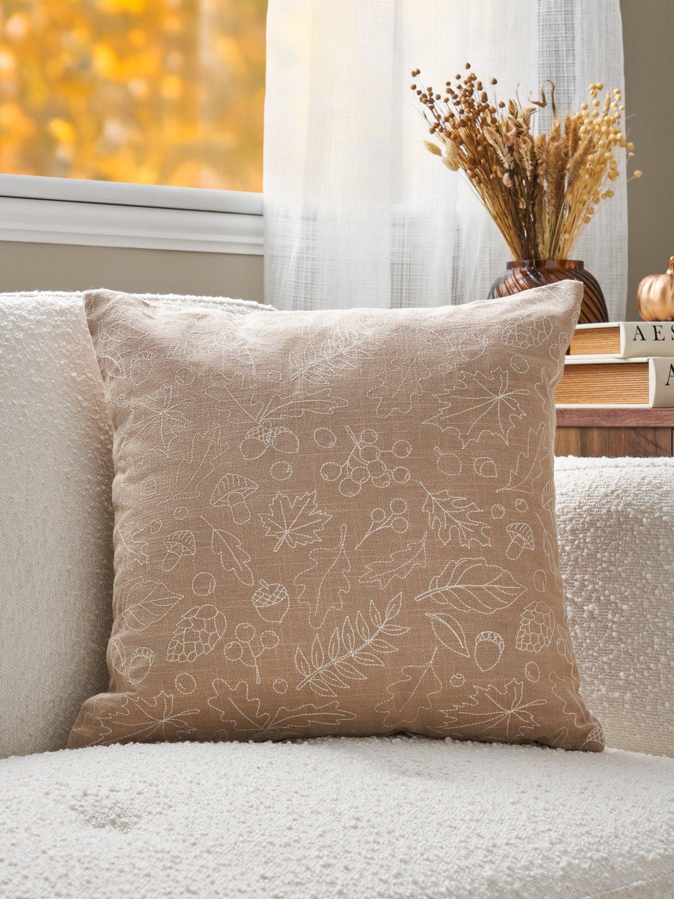 Very Home Autumn Leaves Cushion