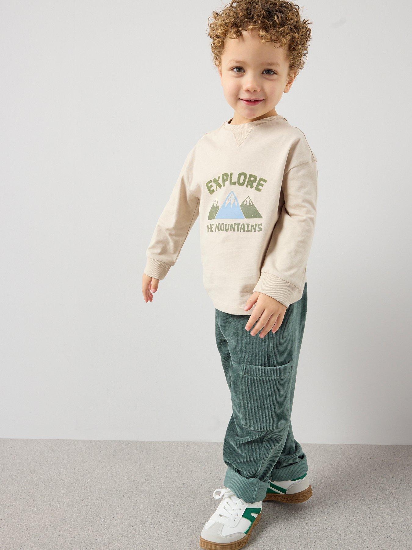  image of the-very-collection-boys-outdoor-mountain-graphic-t-shirt-brown