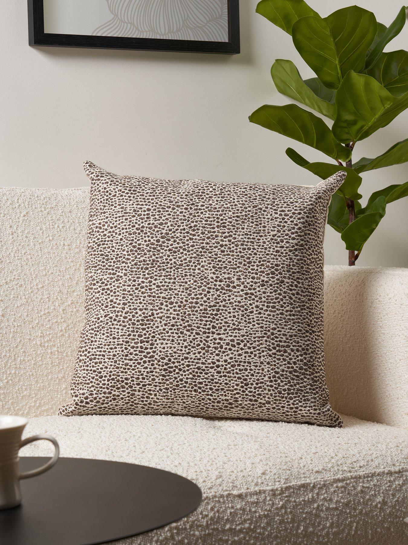 The Very Collection Woven Leopard Cushion