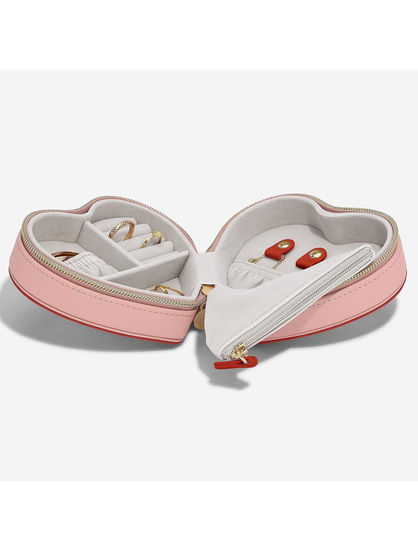 Image 2 of 3 of Stackers Pink Heart Travel Jewellery Box
