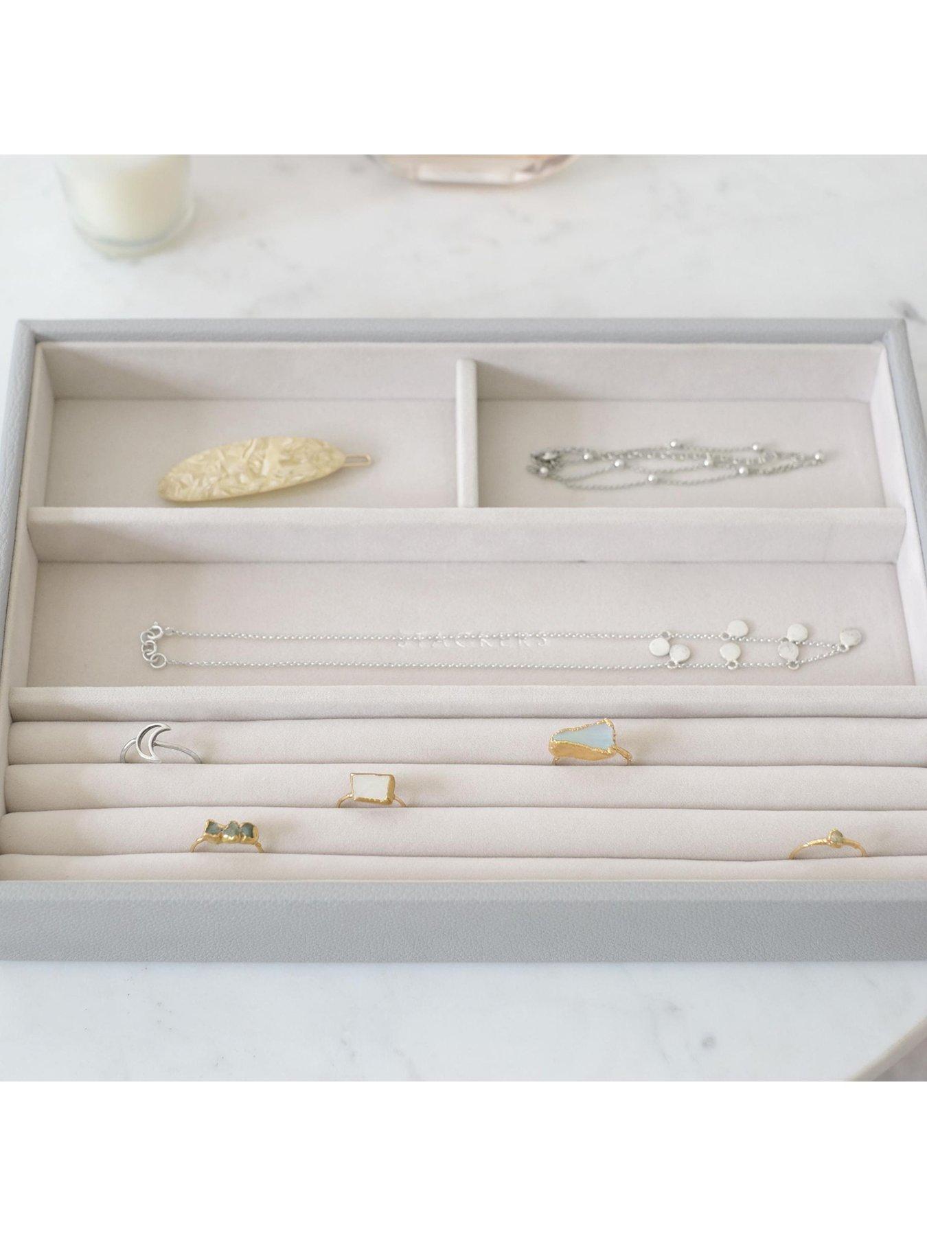  image of stackers-pebble-grey-classic-ring-bracelet-tray